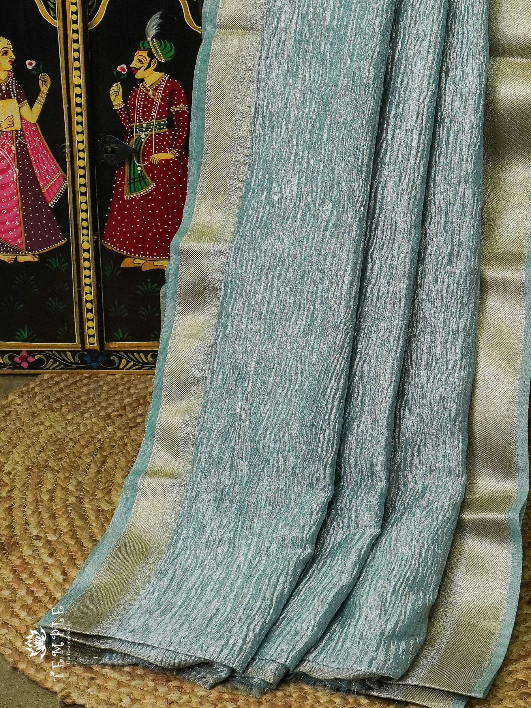 Bollywood Hit Tissue Saree With (  Crushed &material )  | TTDS744