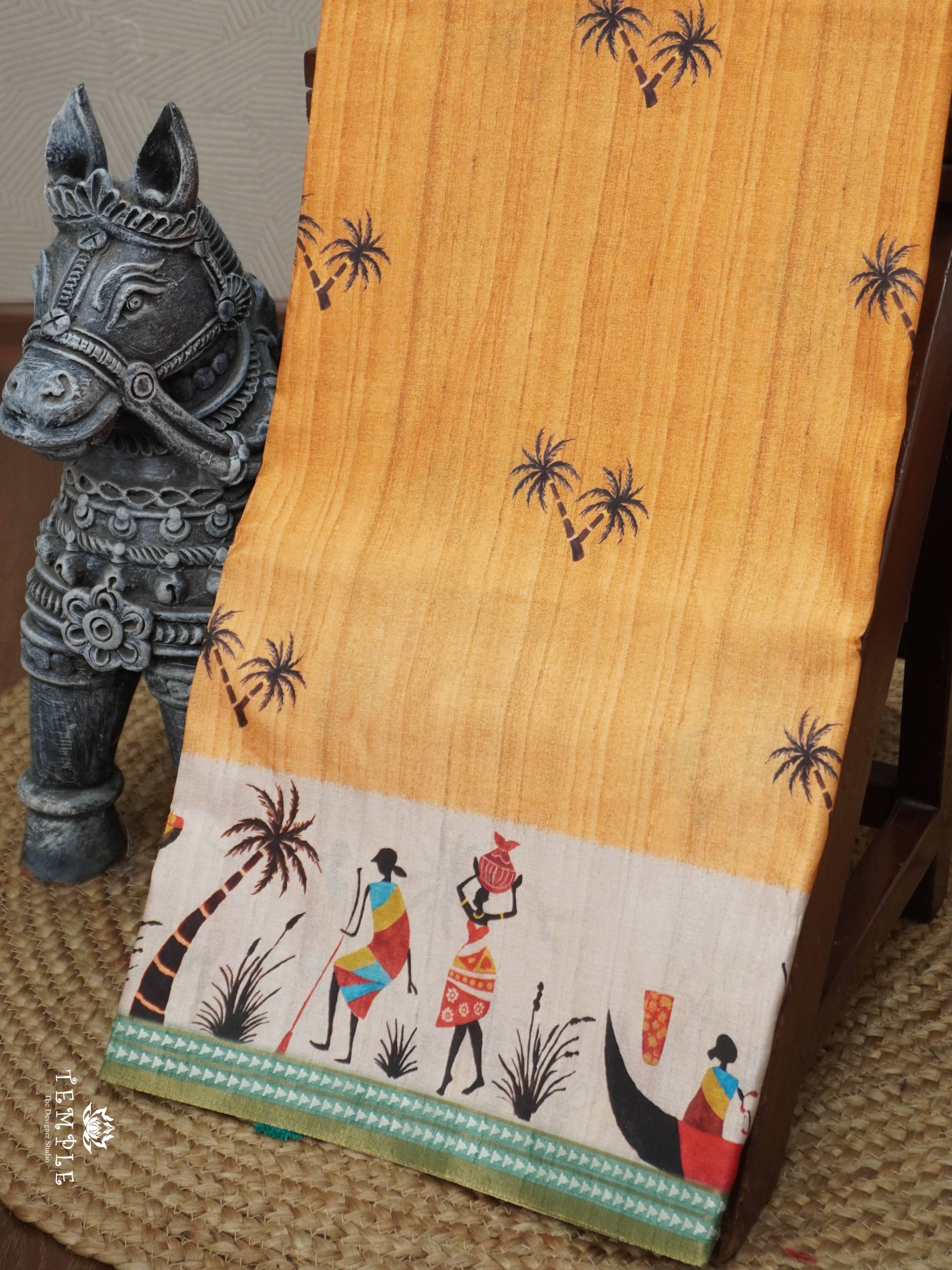 Printed Art Silk Saree | TTDS2938