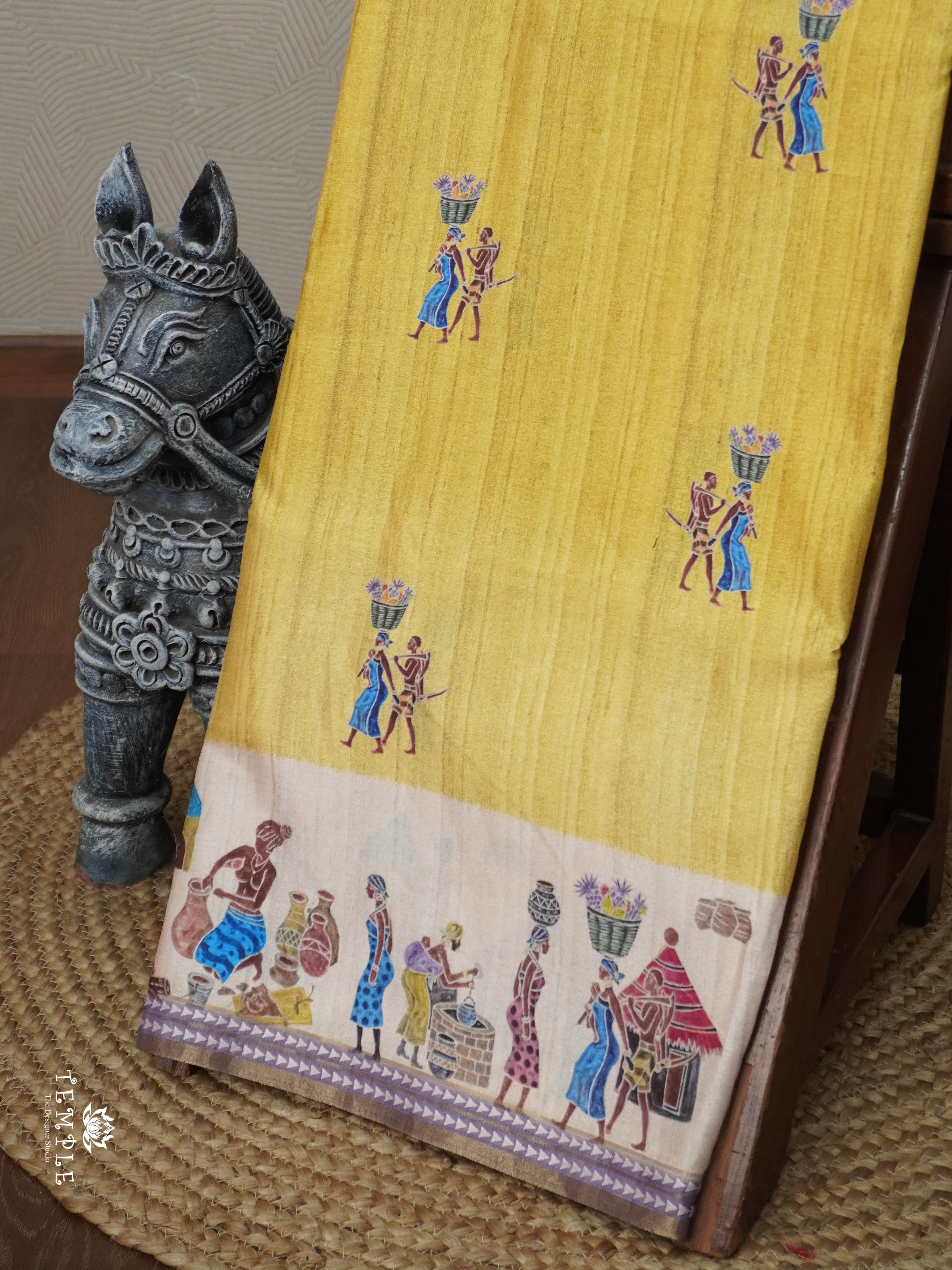 Printed Art Silk Saree | TTDS2939