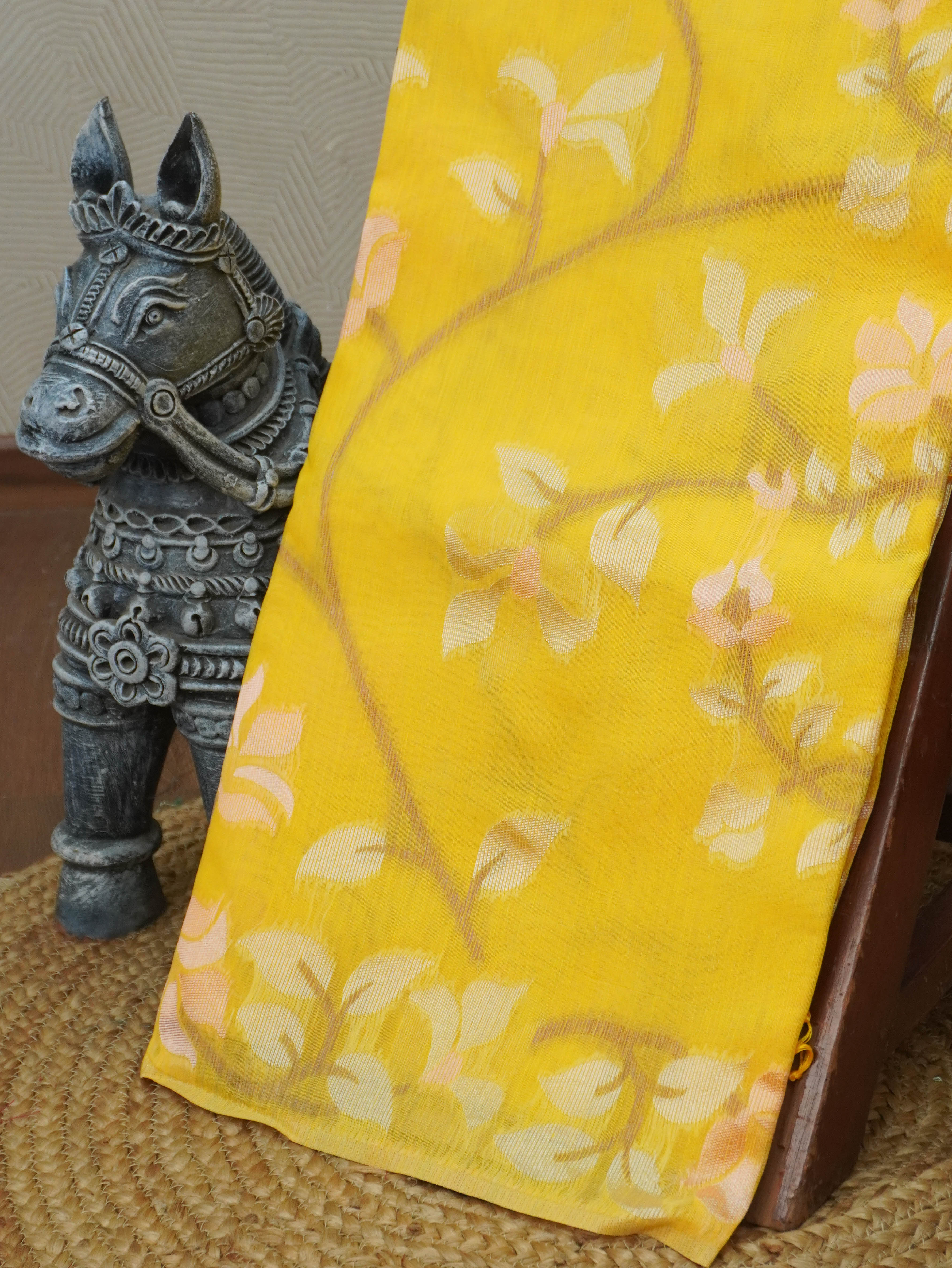 Linen Silk Saree | TTDS3372