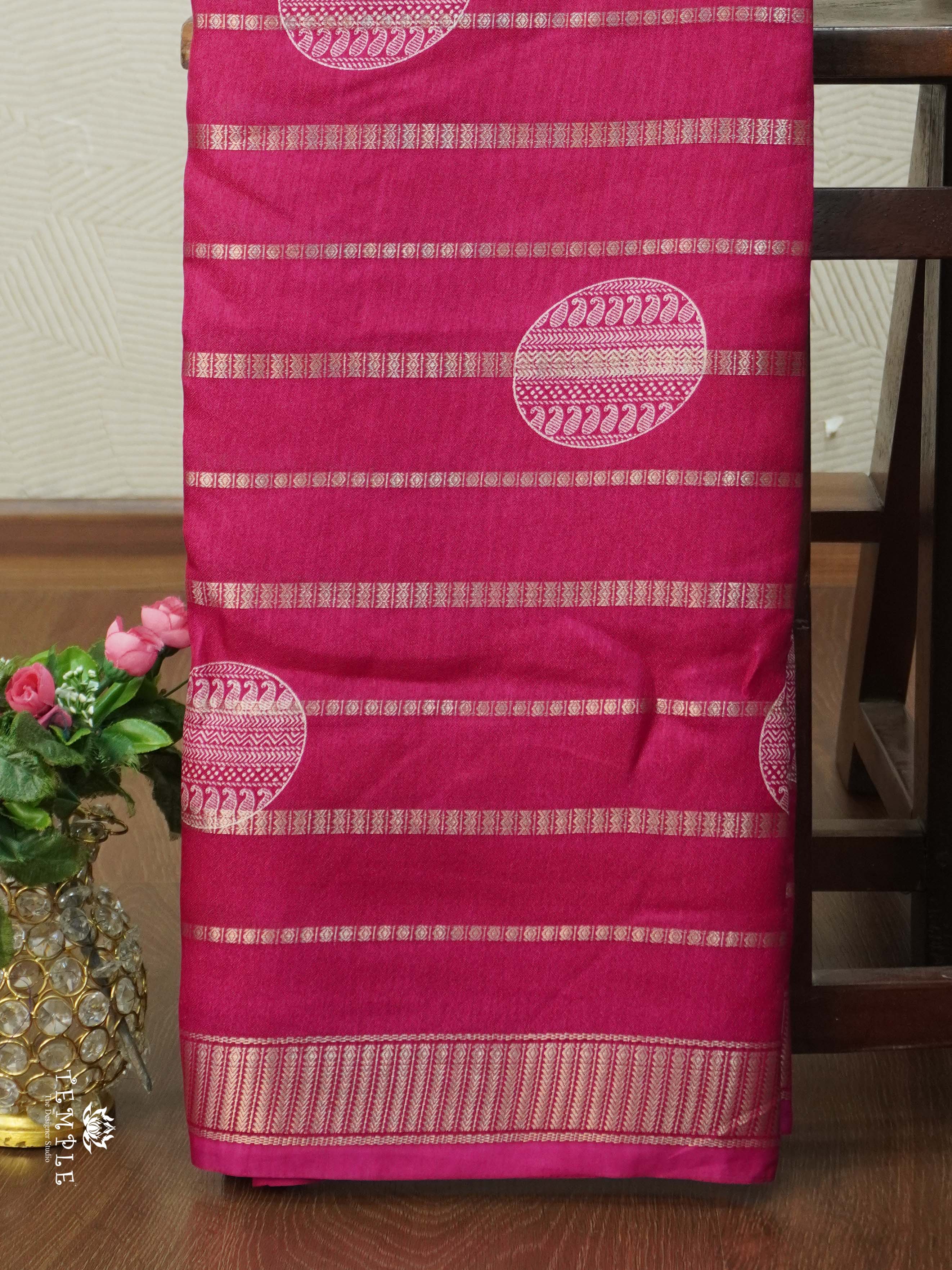 Georgette Saree With Zari Border | TTDS2461