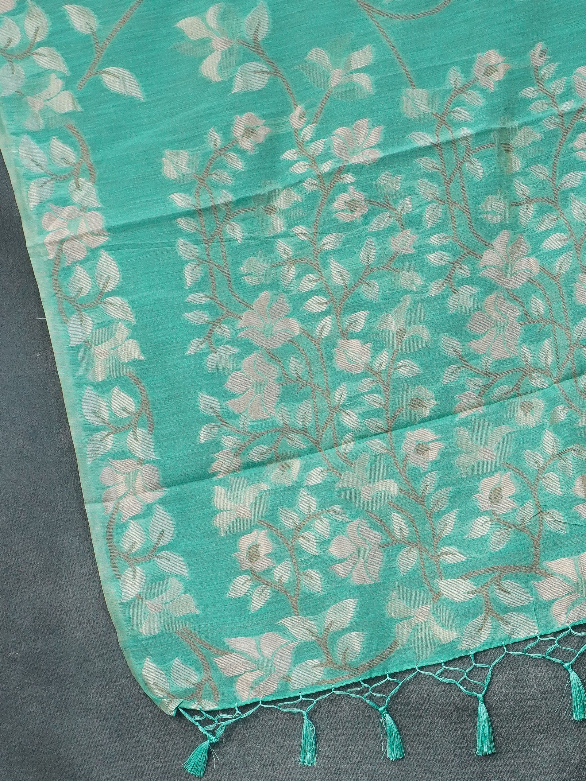 Linen Silk Saree | TTDS3372