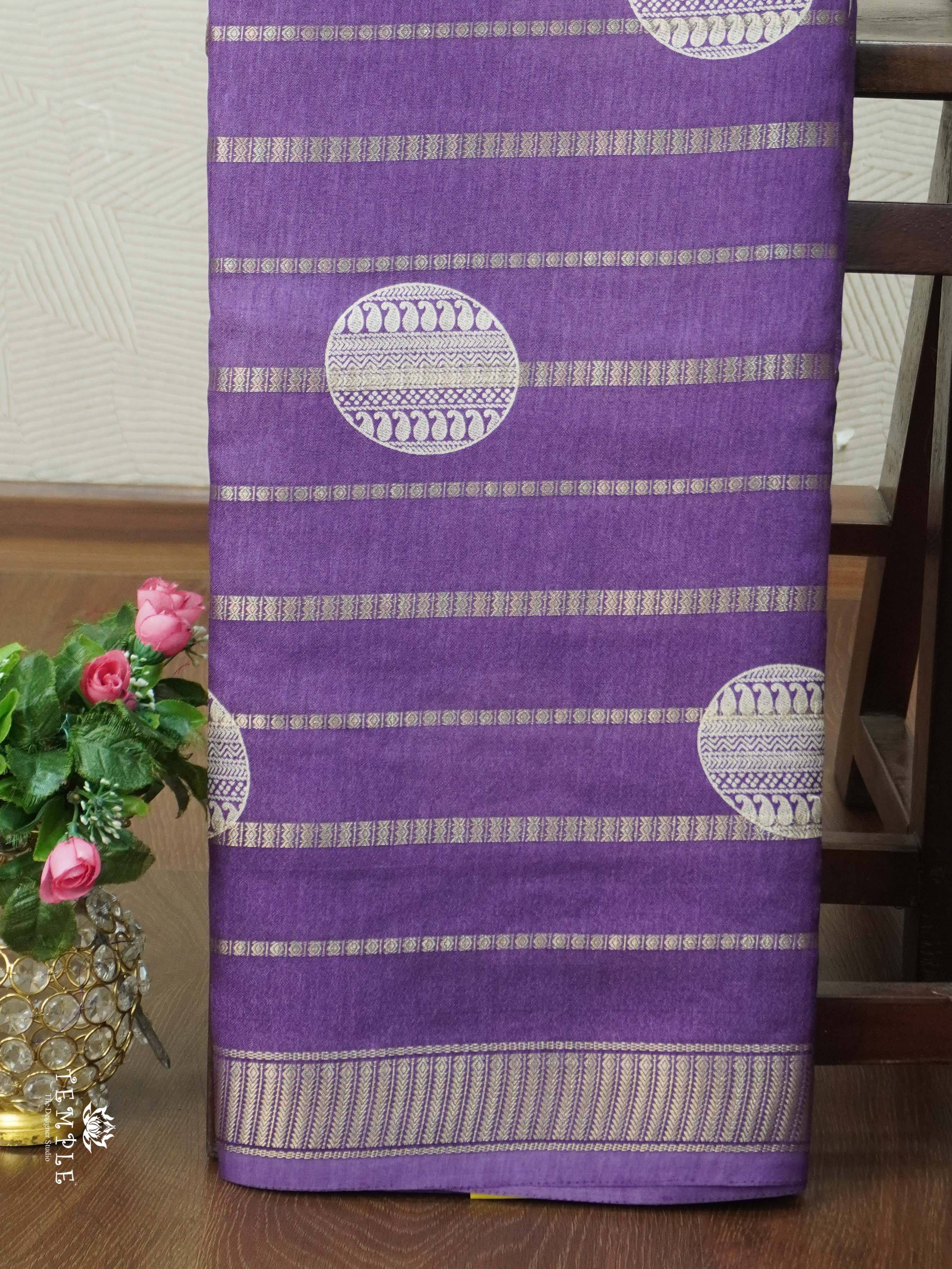 Georgette Saree With Zari Border | TTDS2461