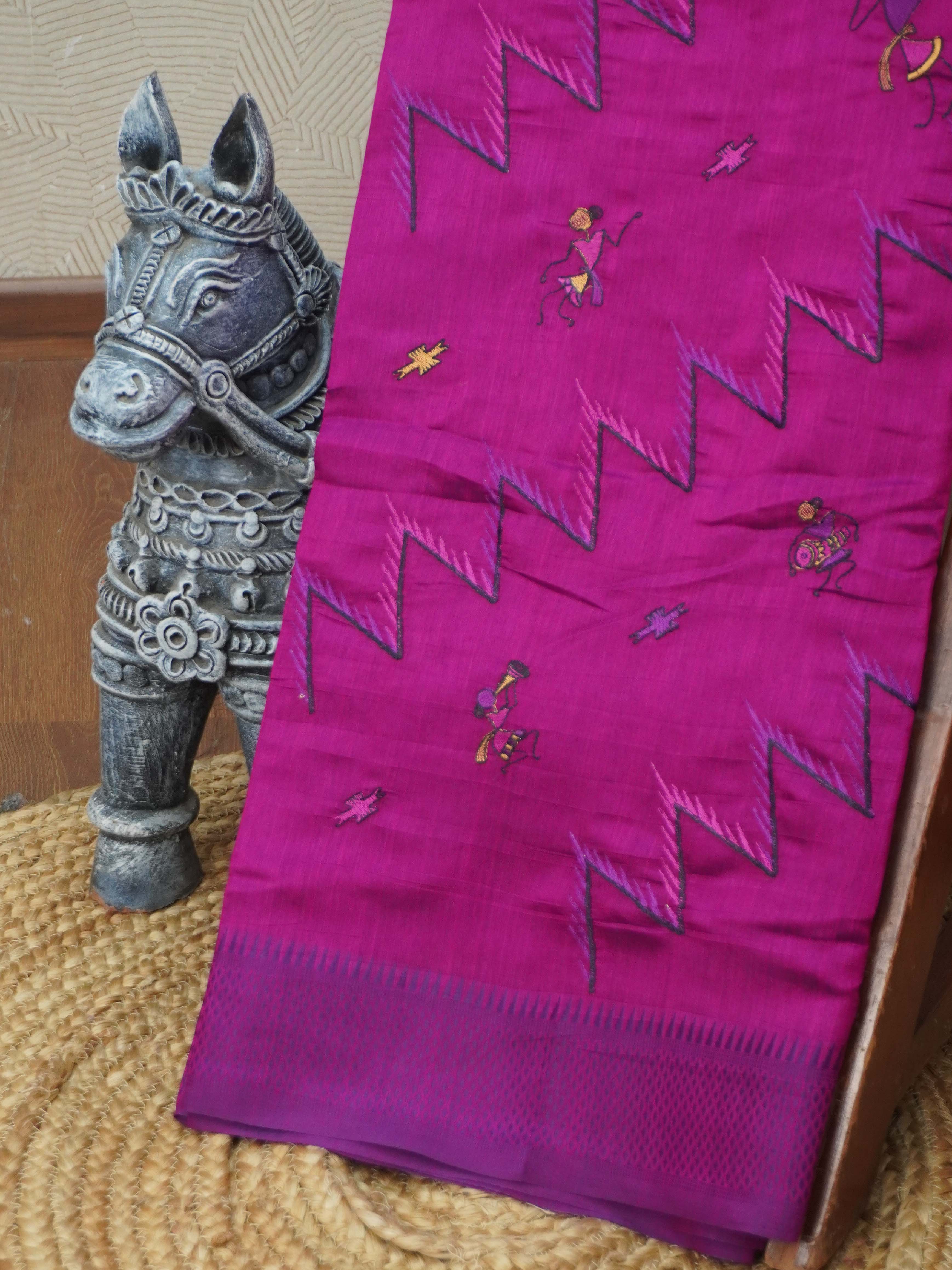 Semi Tussar Silk Saree | TTDS3377