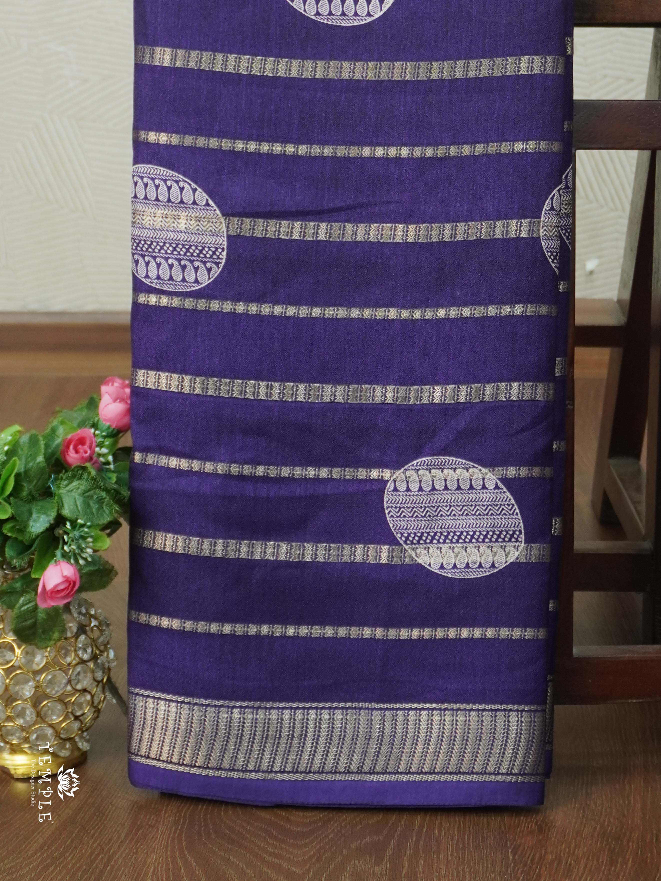 Georgette Saree With Zari Border | TTDS2461