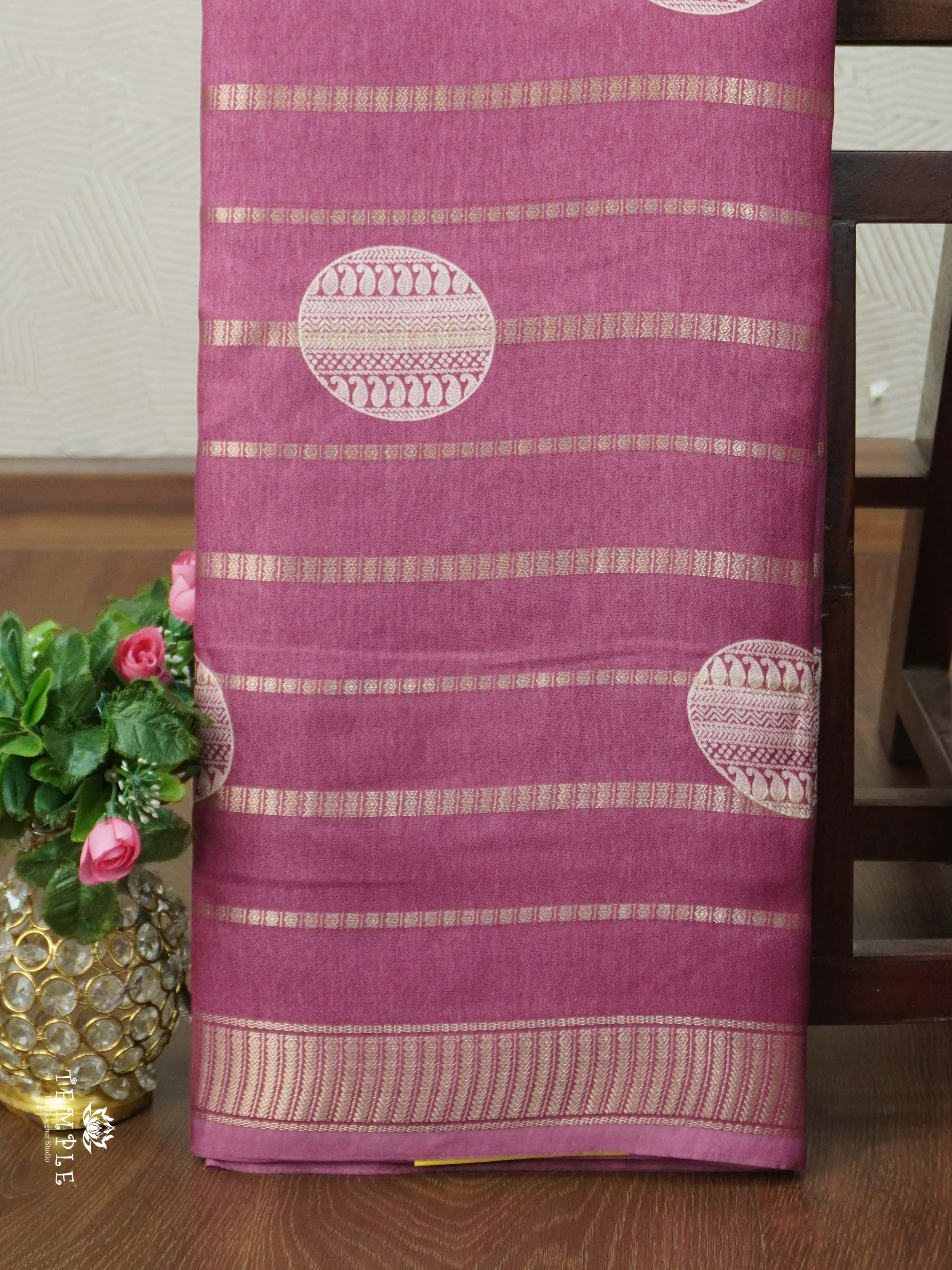 Georgette Saree With Zari Border | TTDS2461