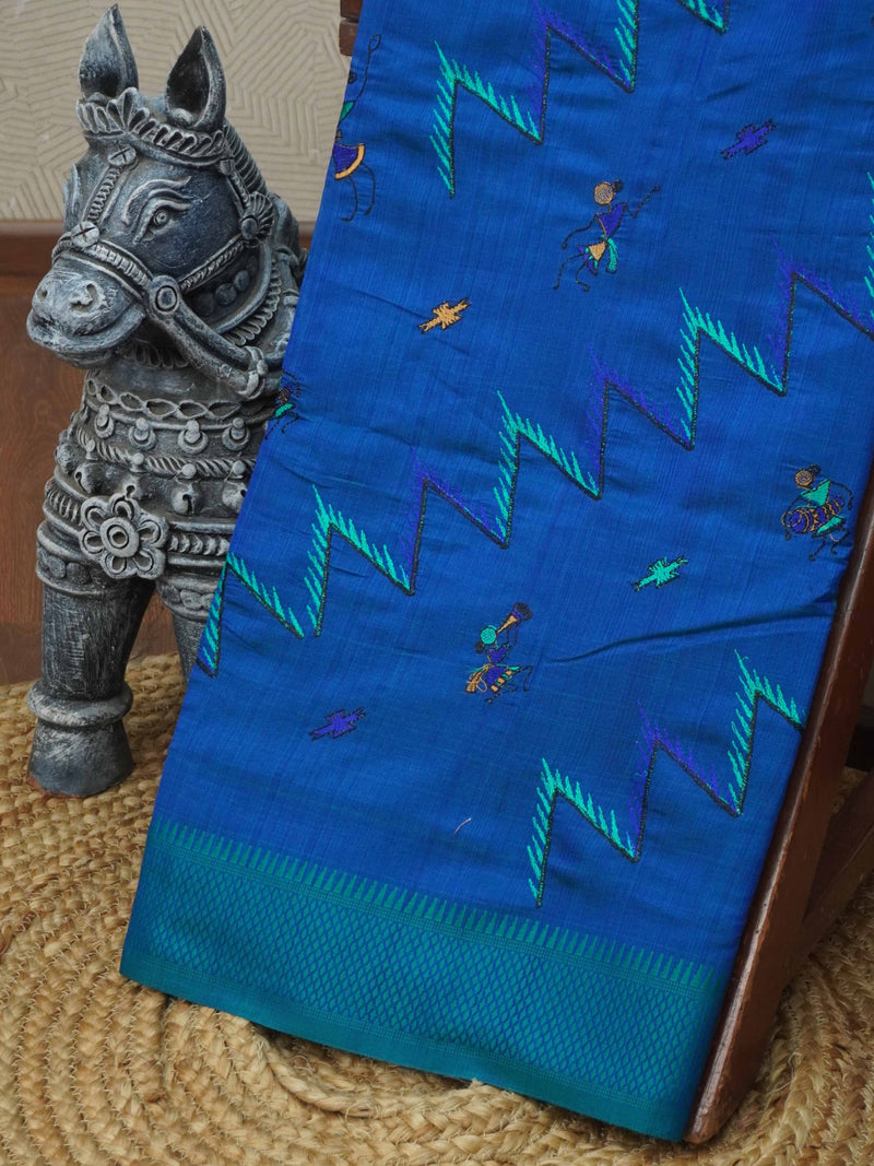 Semi Tussar Silk Saree | TTDS3377