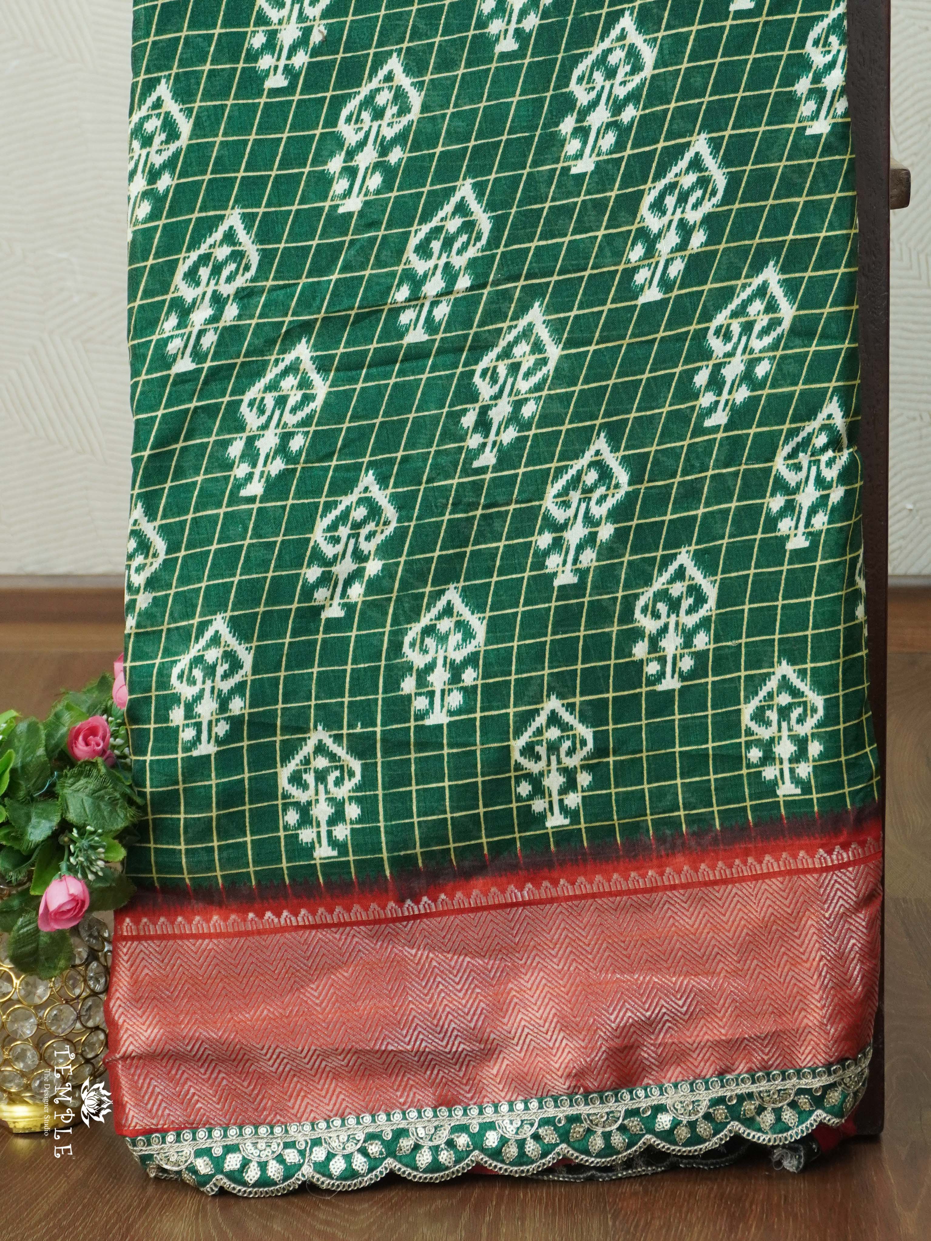 Dola Silk Saree With Scallop Border | TTDS2462