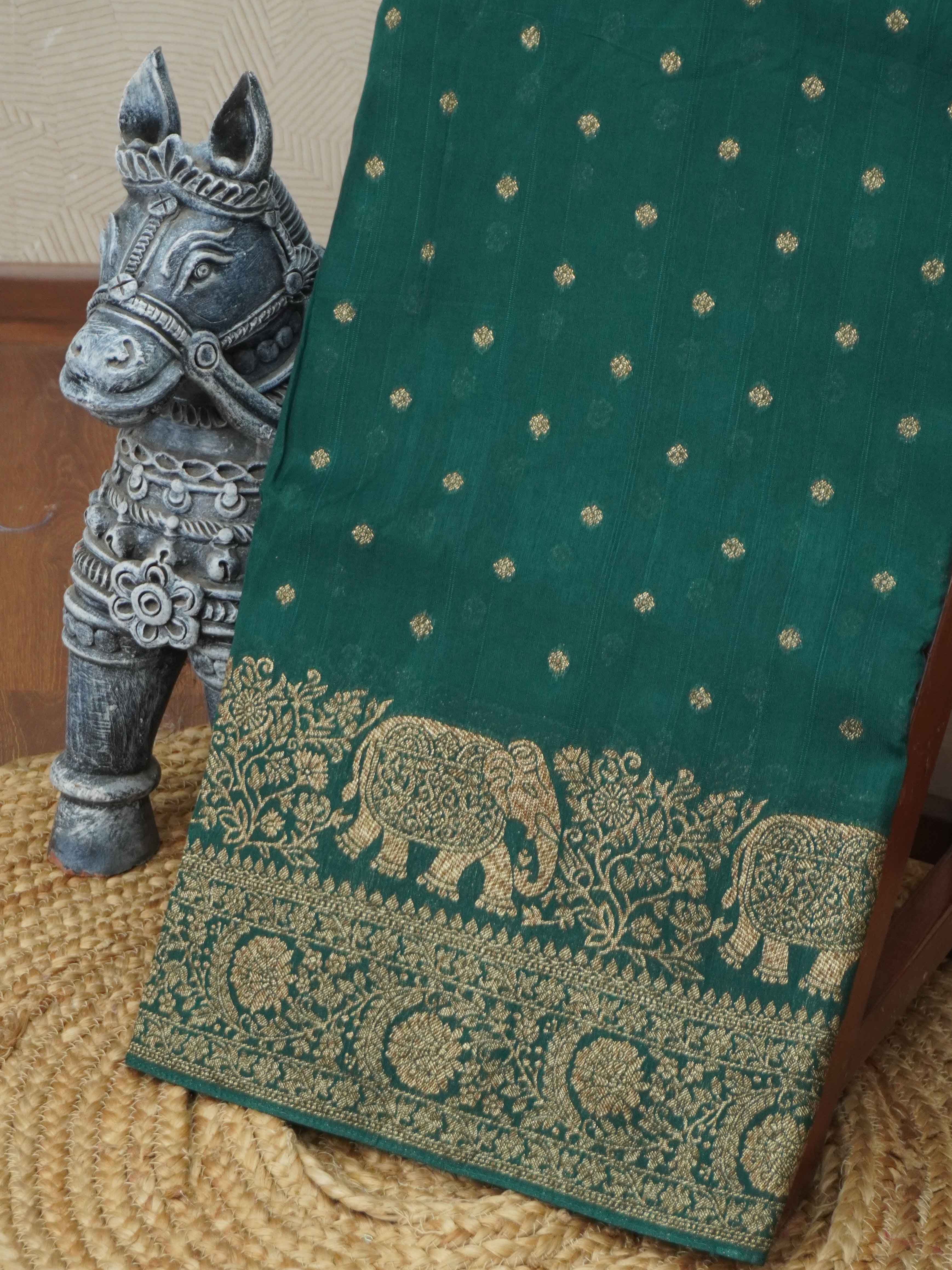 Banarasi Raw Silk Saree | TTDS3376