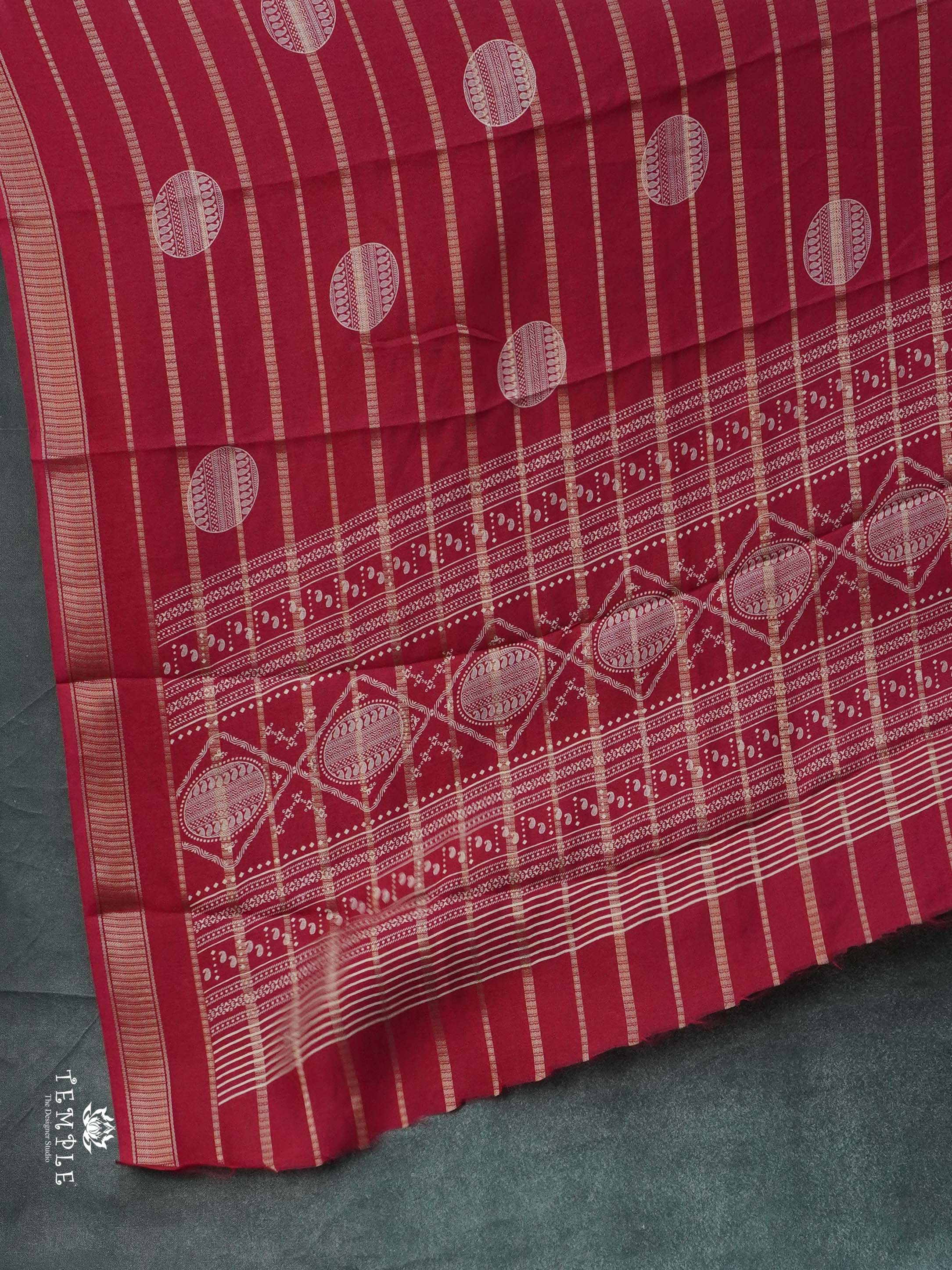 Georgette Saree With Zari Border | TTDS2461