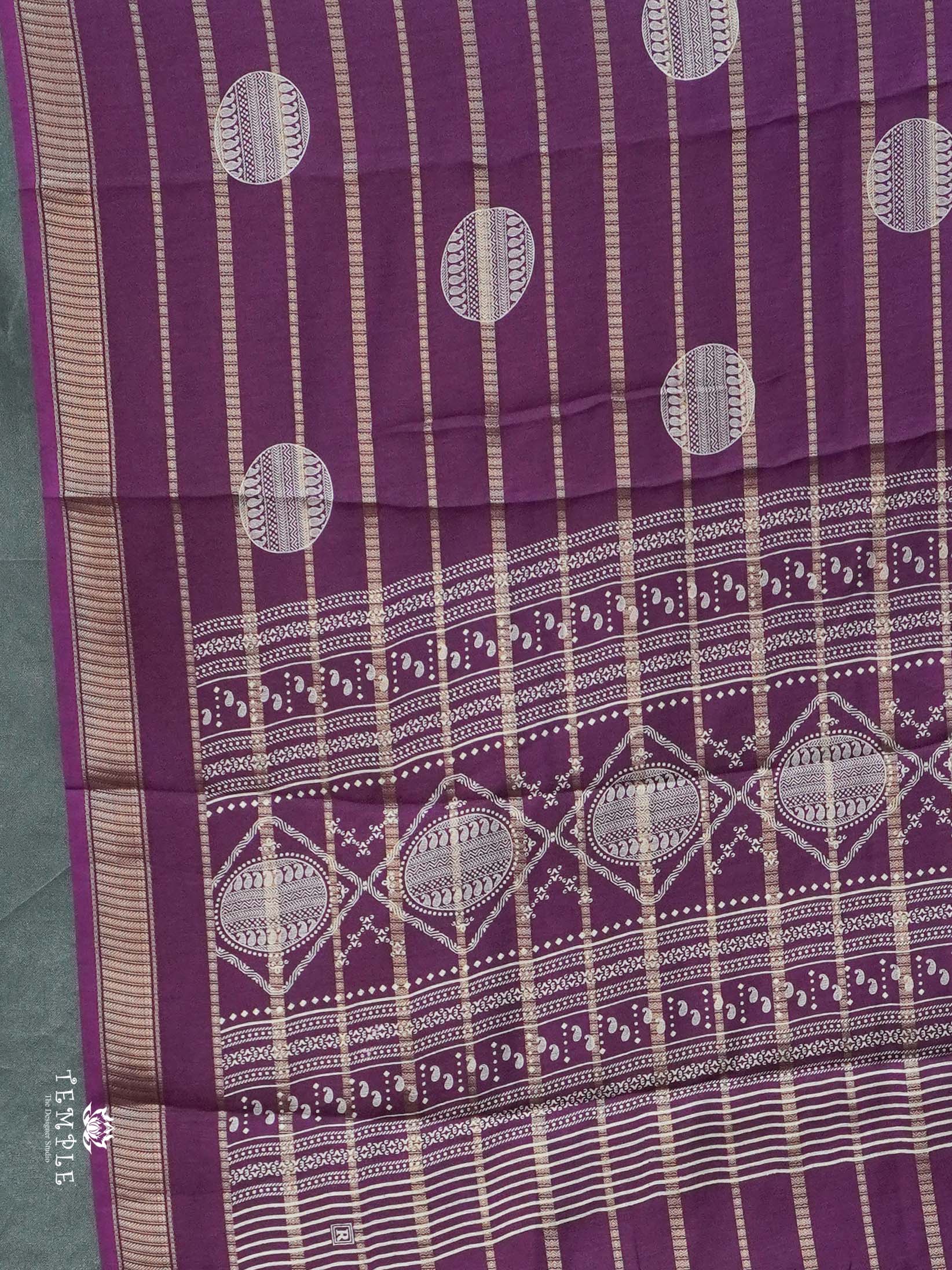 Georgette Saree With Zari Border | TTDS2461