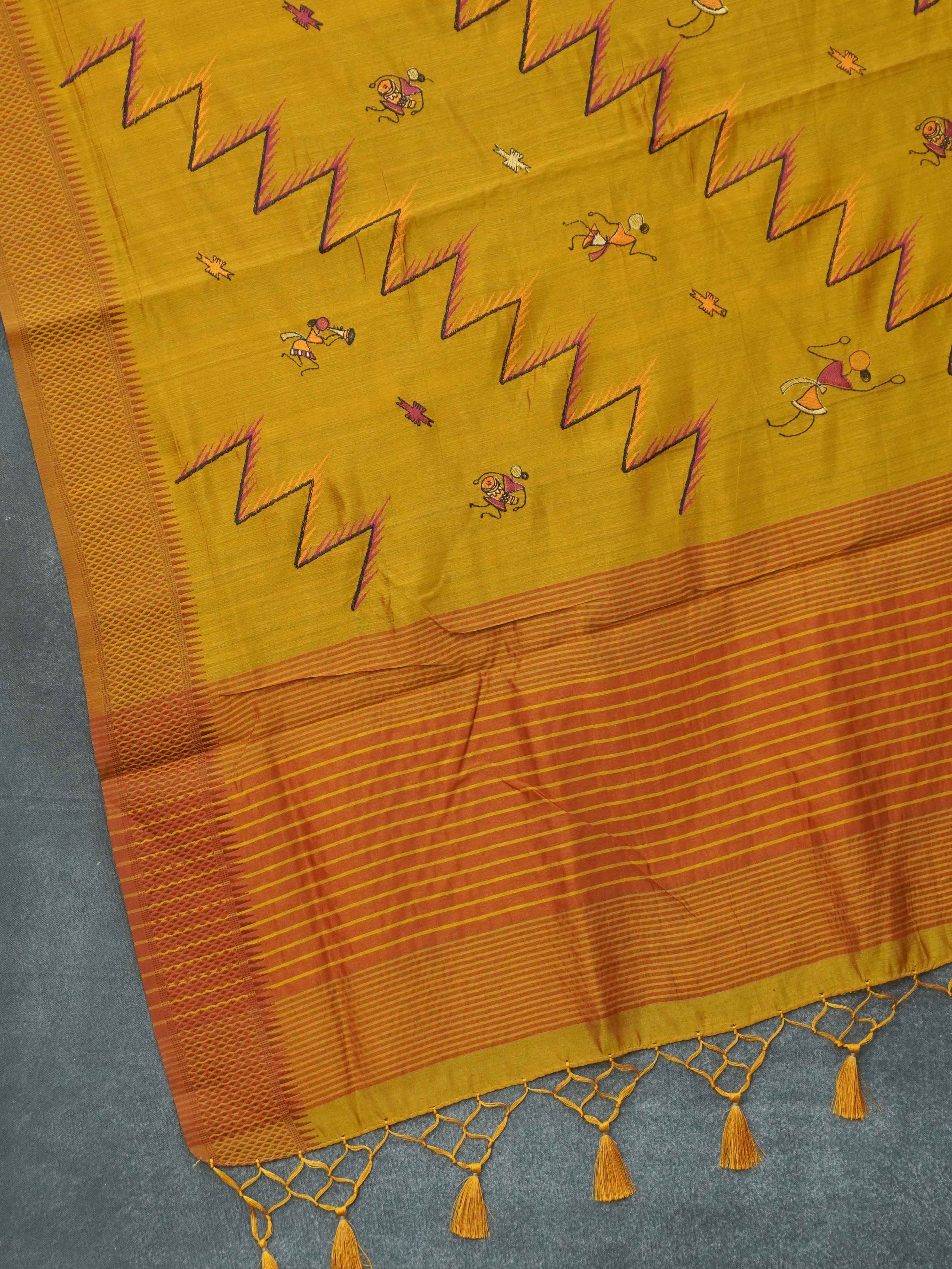 Semi Tussar Silk Saree | TTDS3377