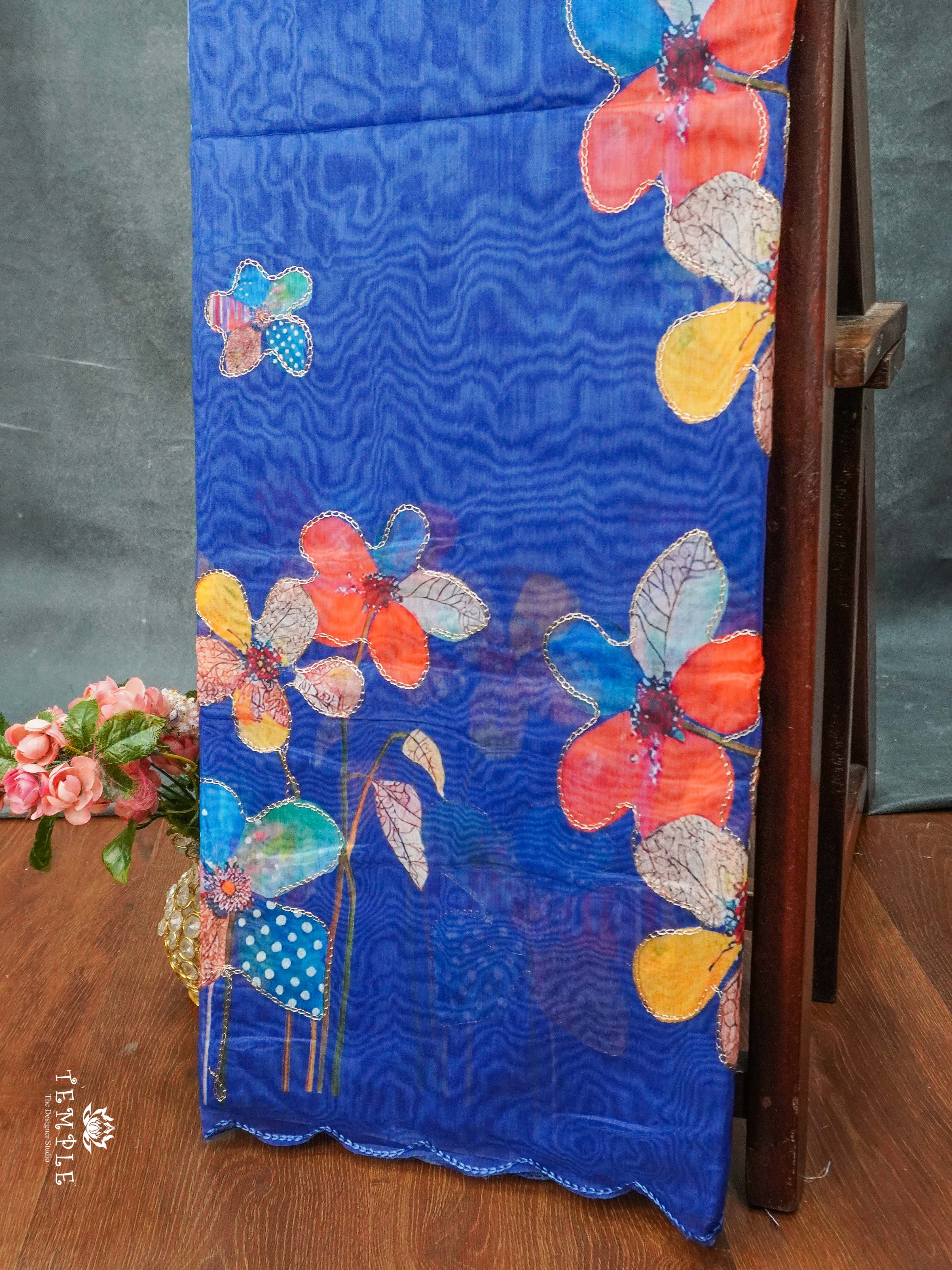 Chanderi Cotton Saree With Zari Patti Work | TTDS2005