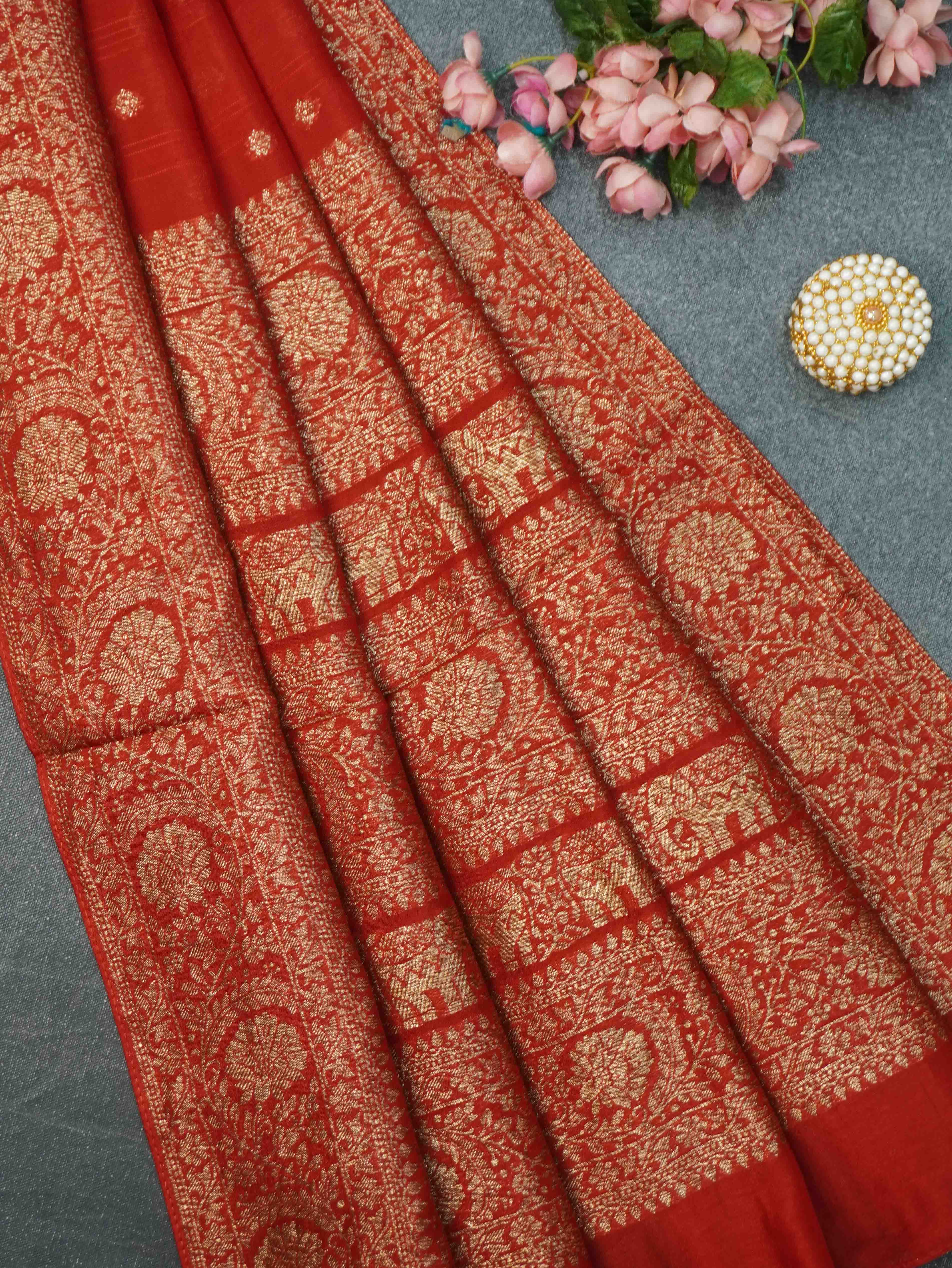 Banarasi Raw Silk Saree | TTDS3376