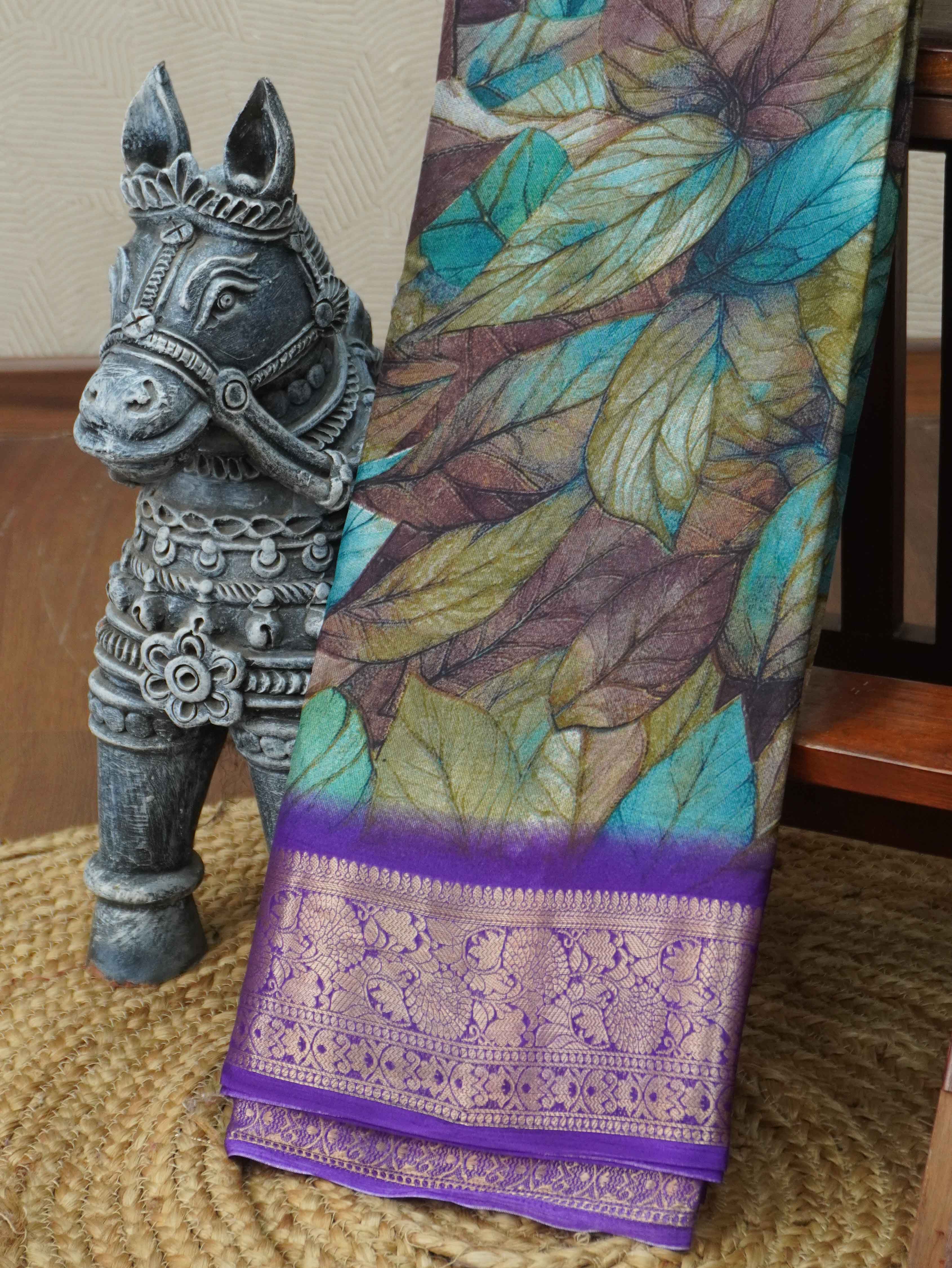 Printed Dola Saree | TTDS3378