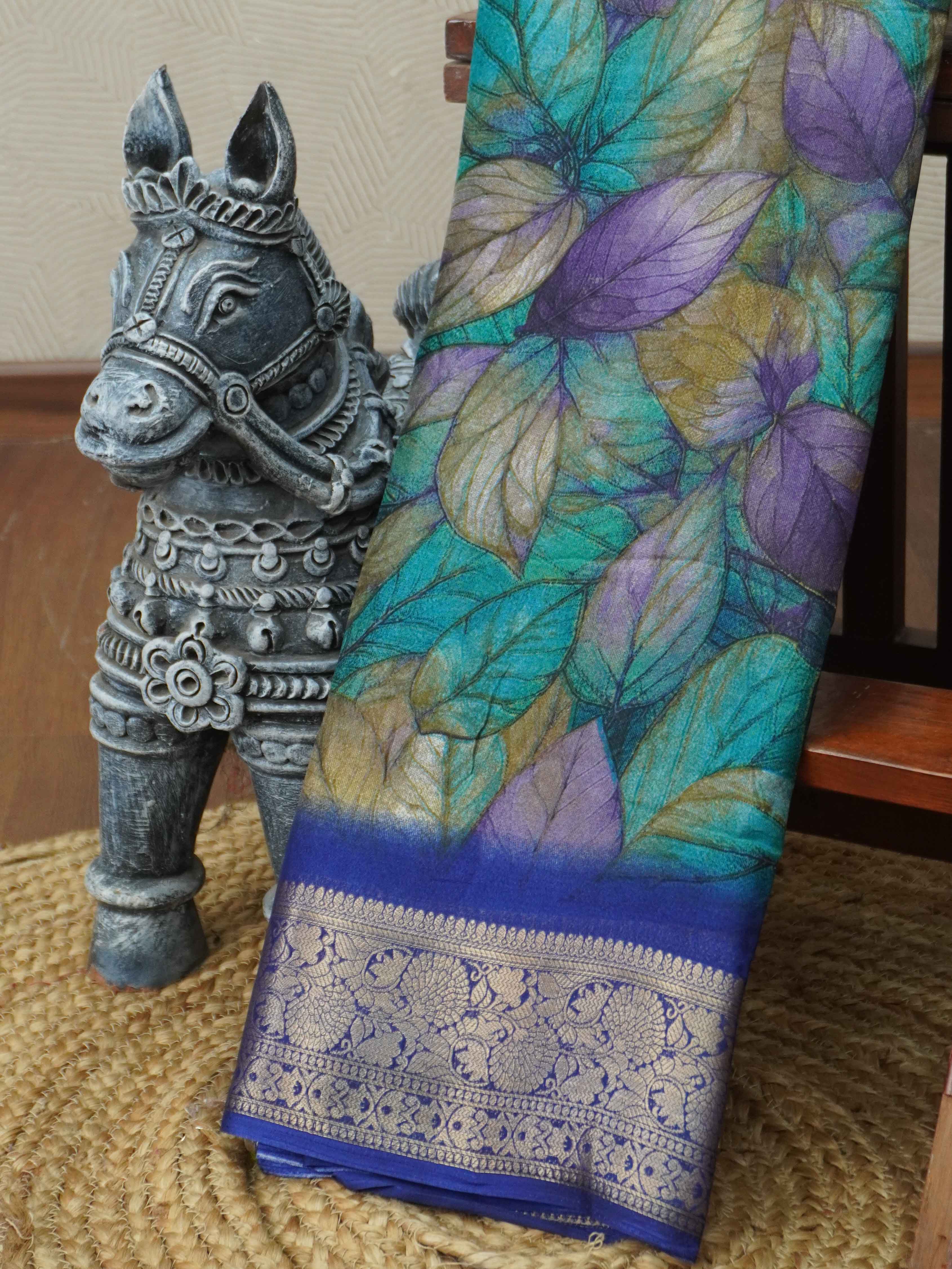 Printed Dola Saree | TTDS3378