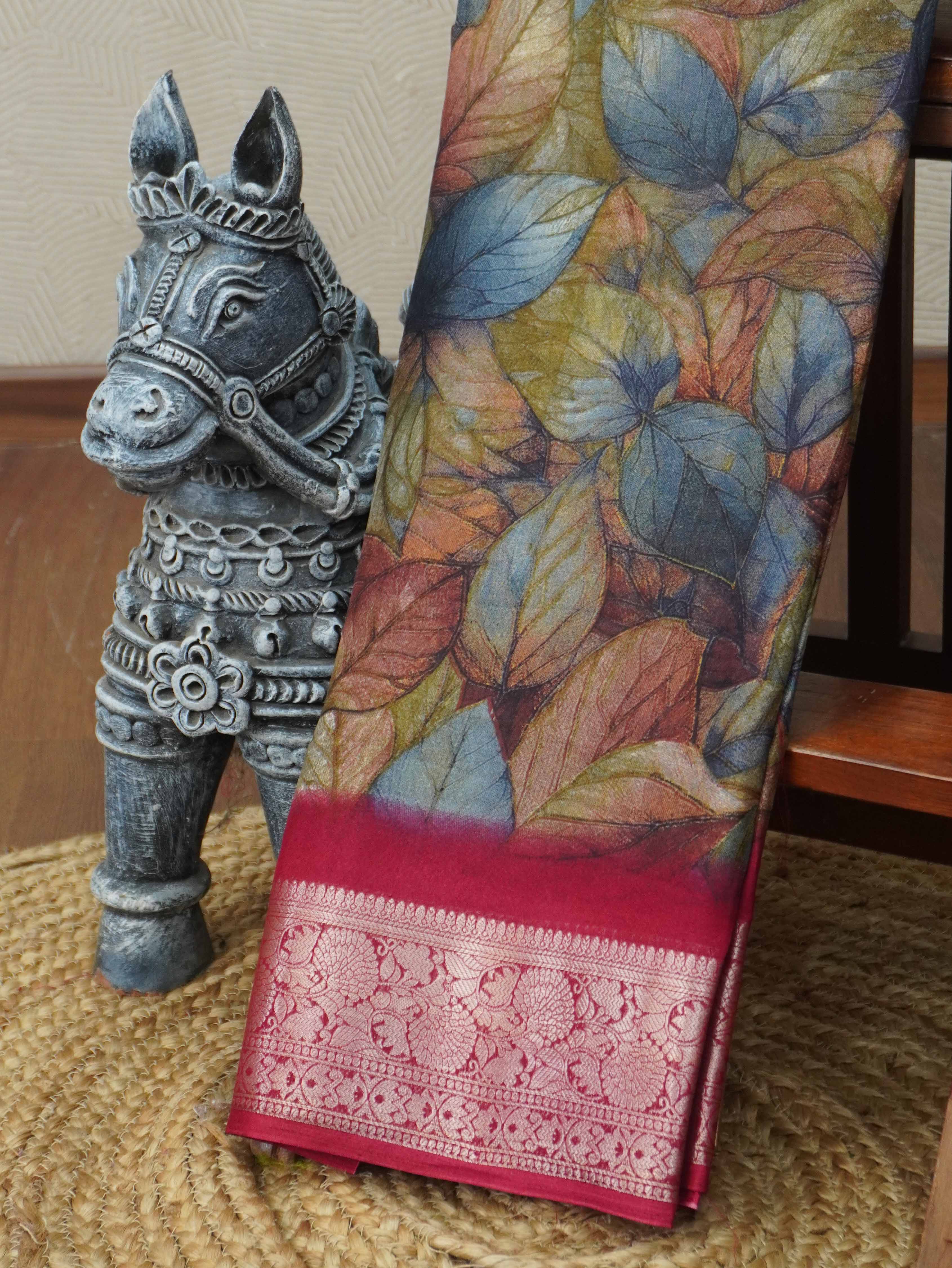 Printed Dola Saree | TTDS3378