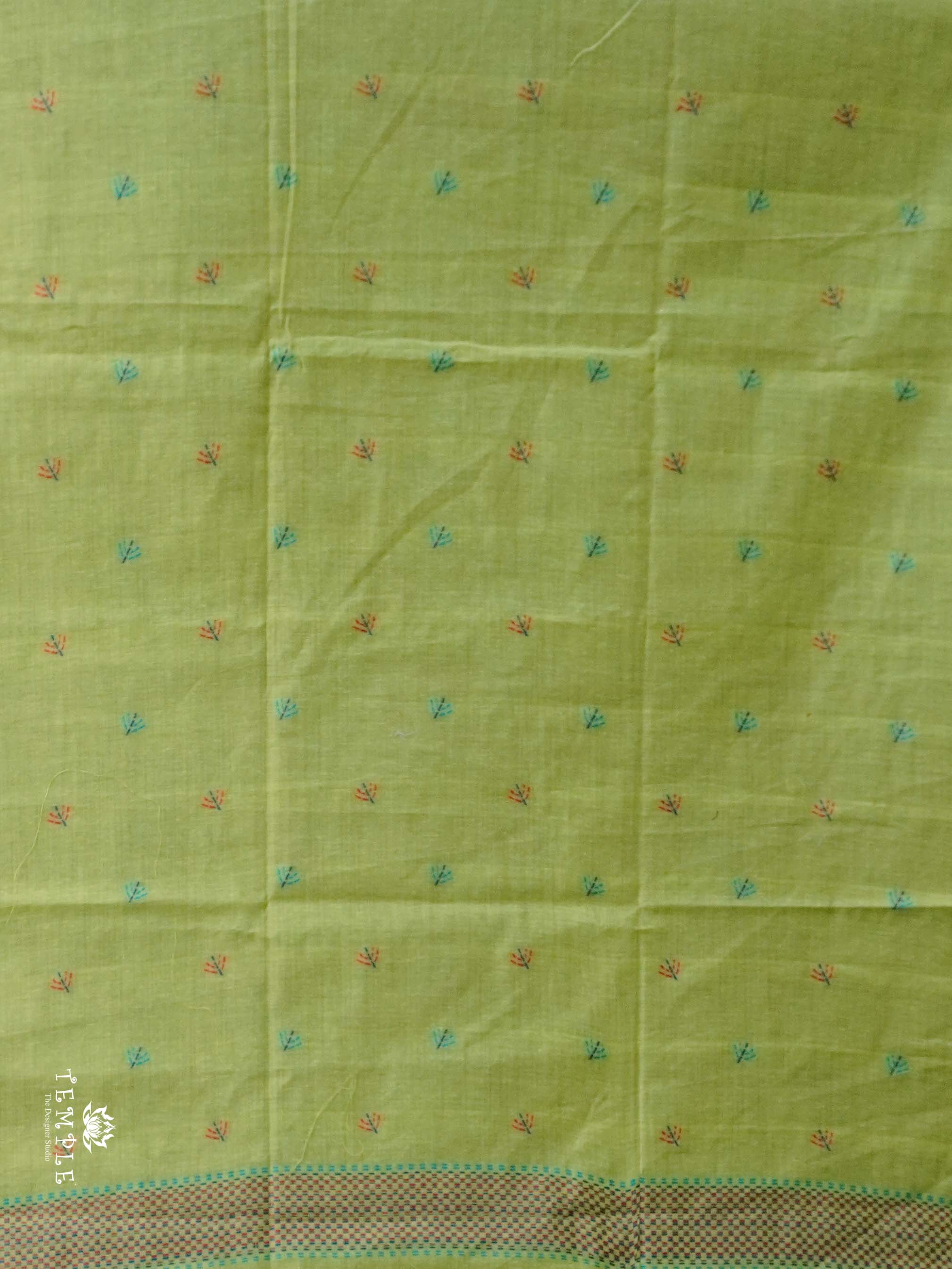 Chanderi Cotton Saree With Thread Woven | TTDS2463