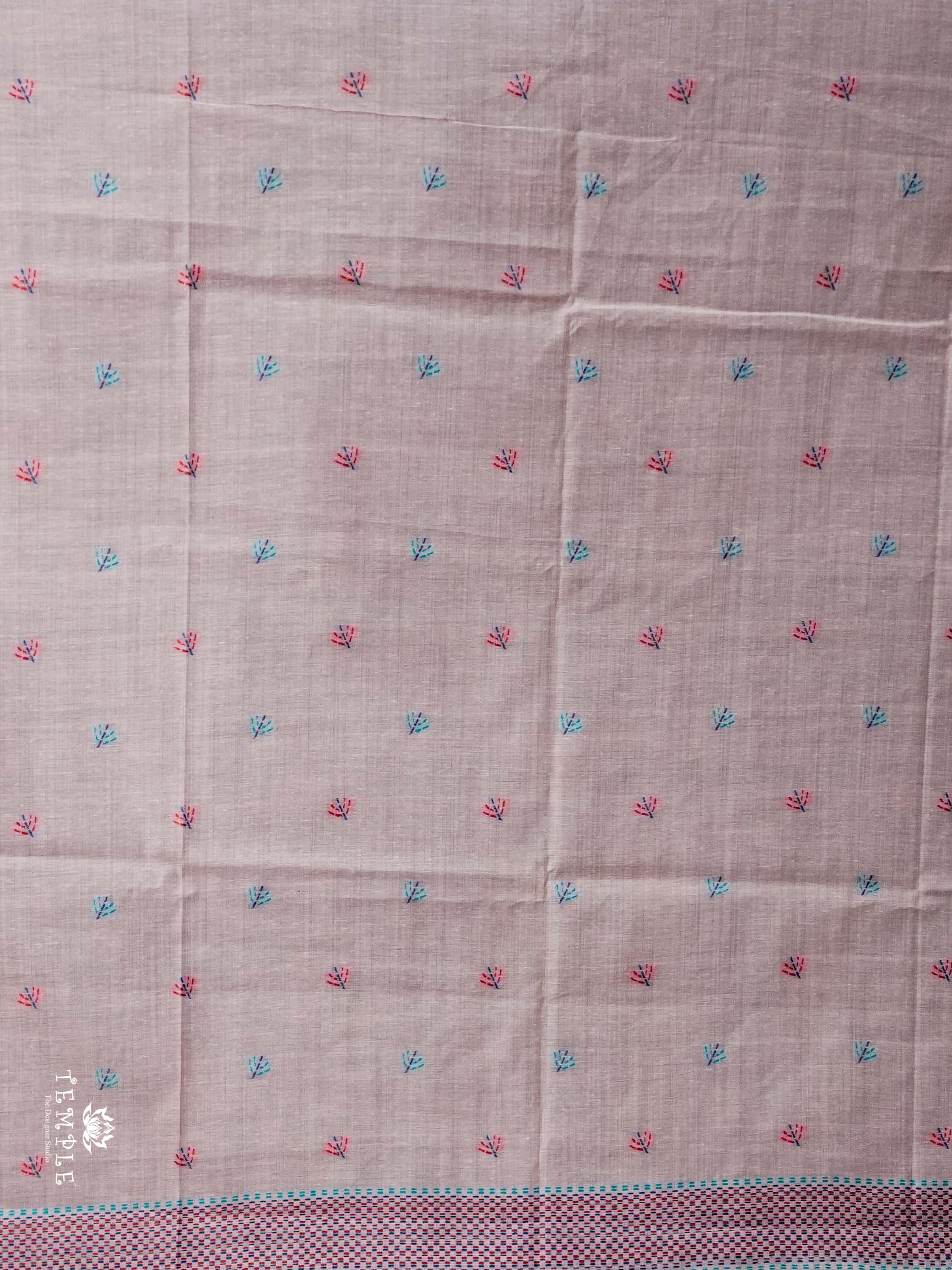 Chanderi Cotton Saree With Thread Woven | TTDS2463