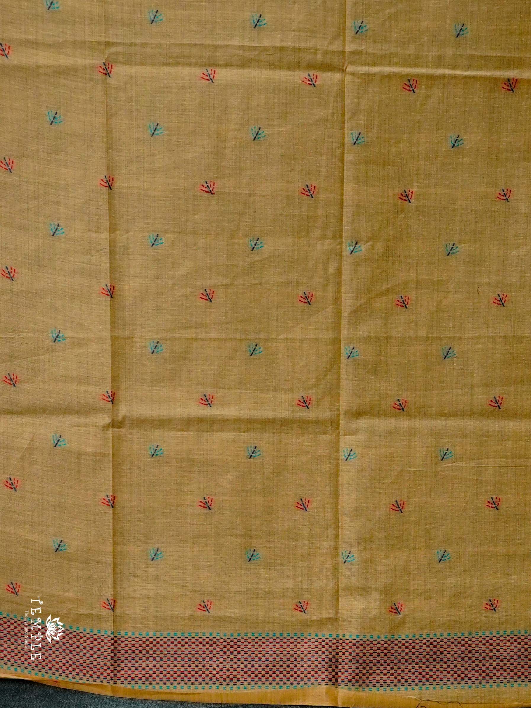Chanderi Cotton Saree With Thread Woven | TTDS2463