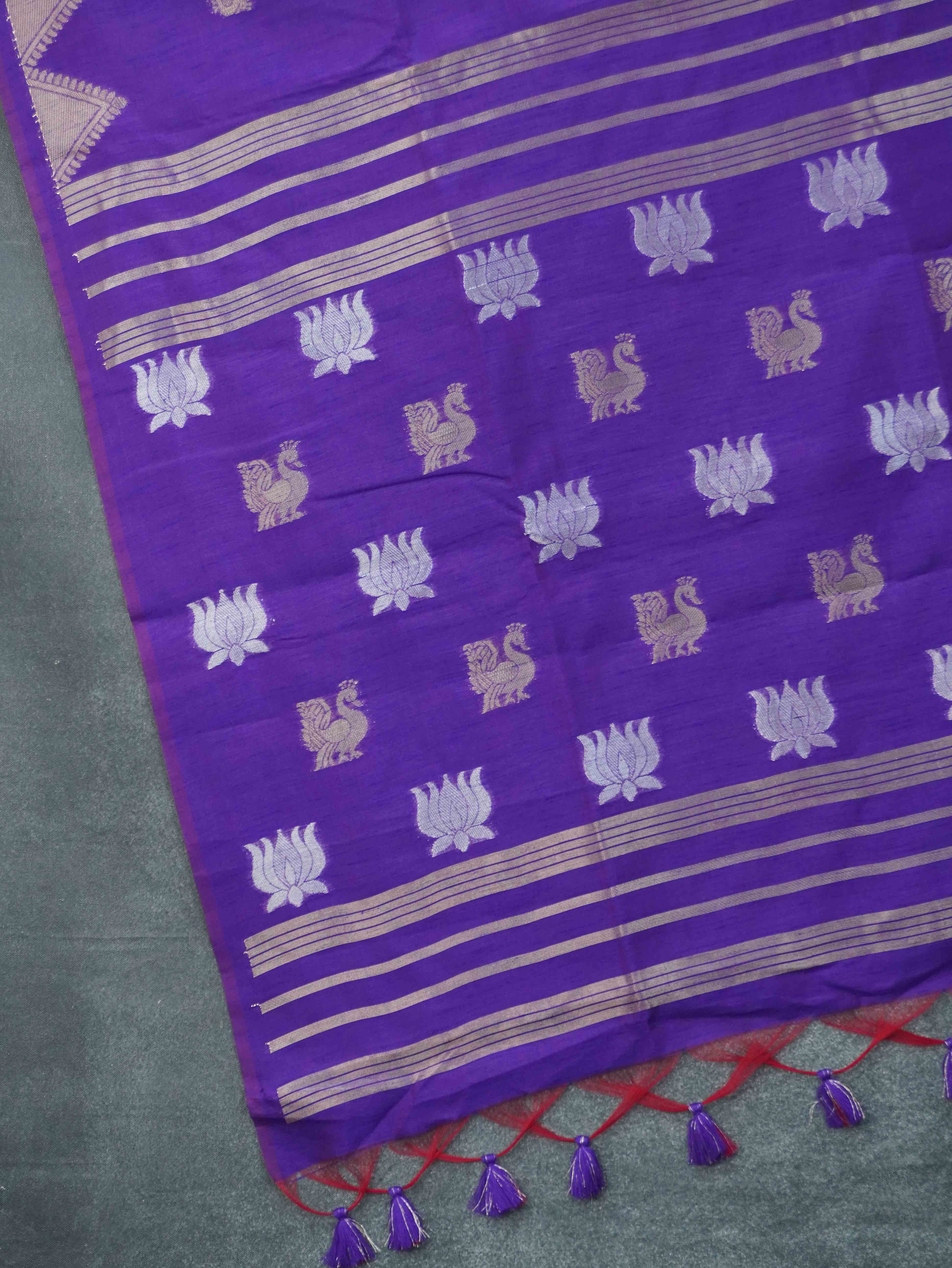 Chanderi Silk Cotton Saree | TTDS3385
