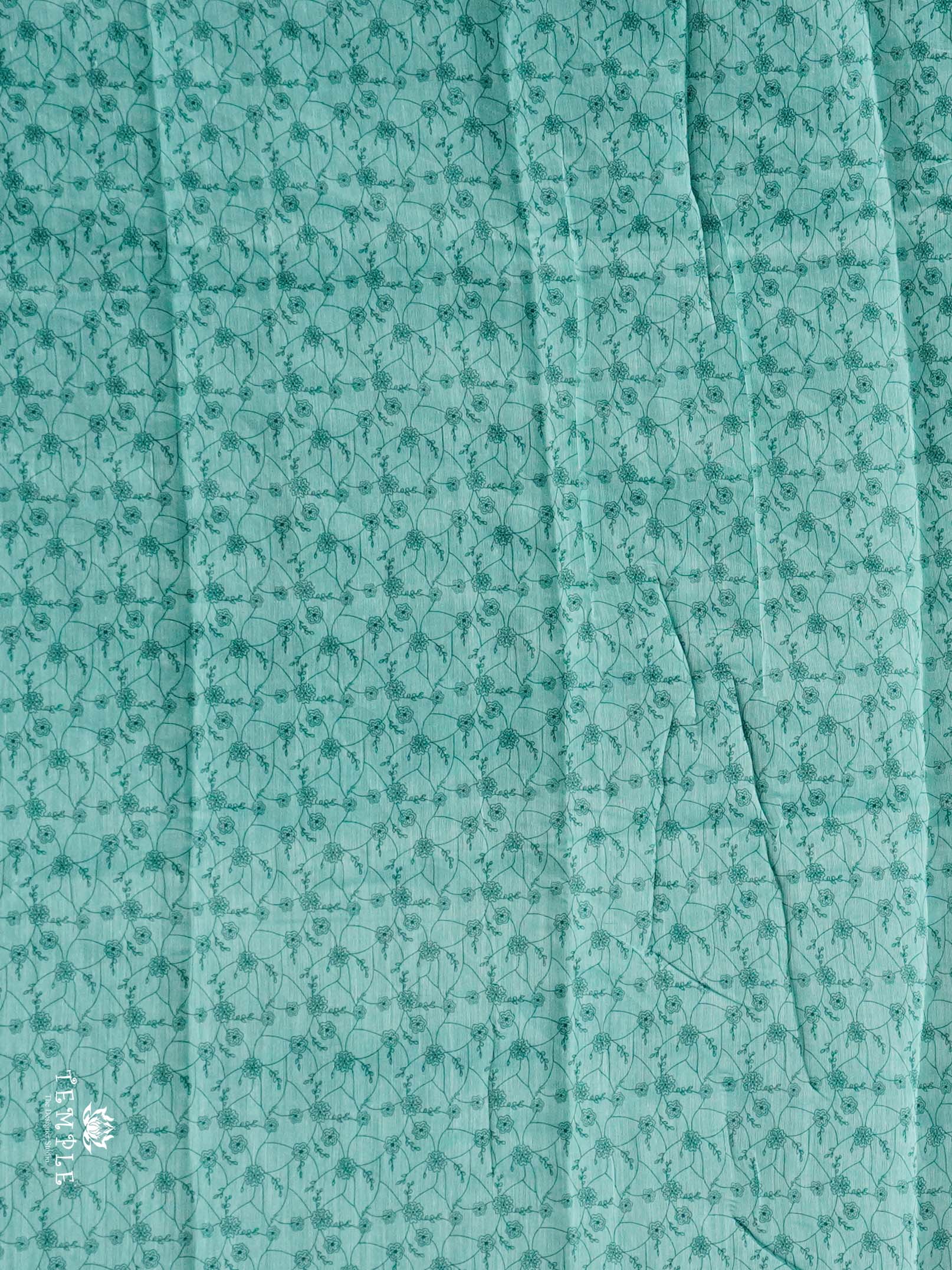 Chanderi Cotton Saree With Mirror Work | TTDS2464