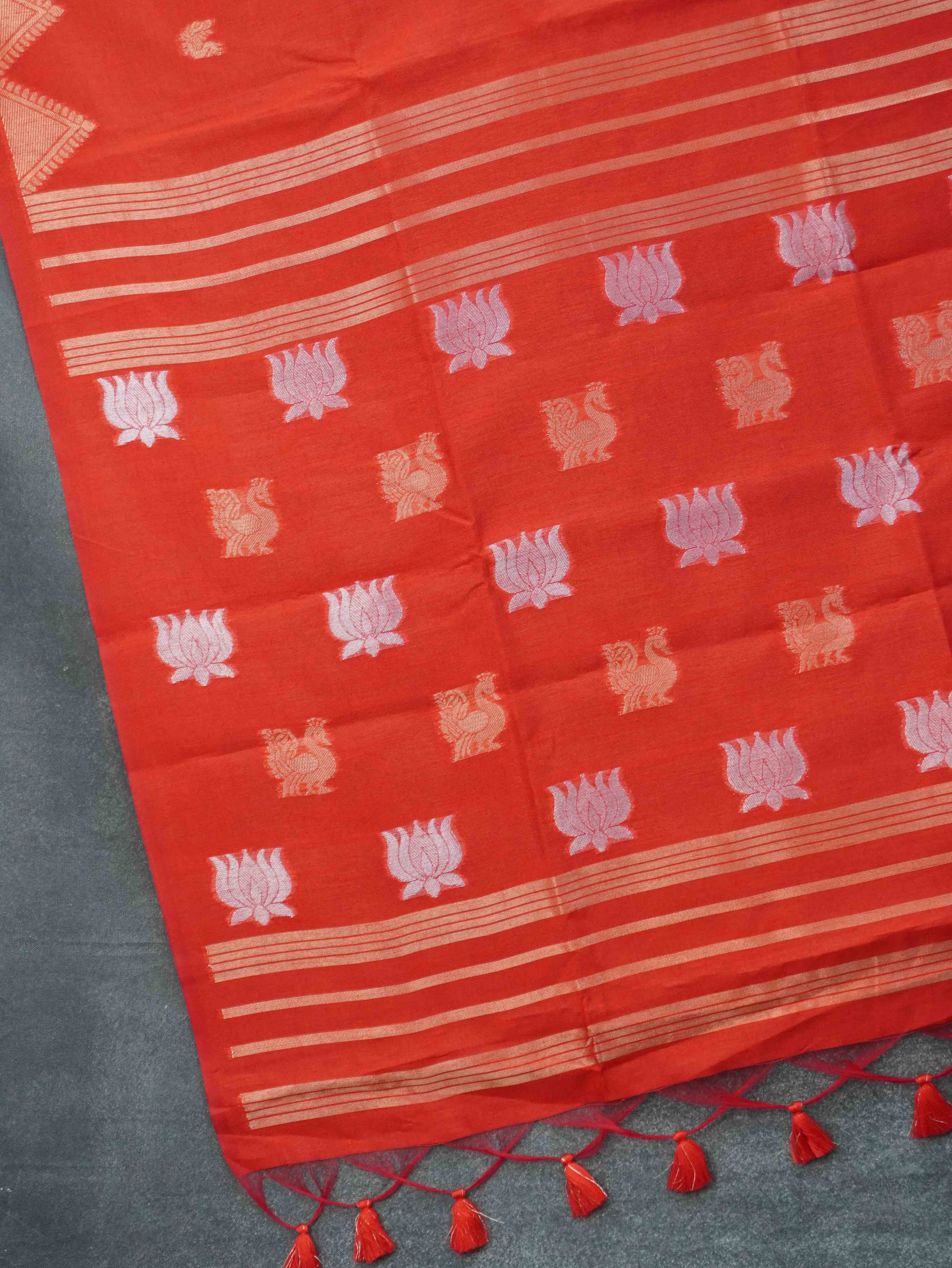 Chanderi Silk Cotton Saree | TTDS3385