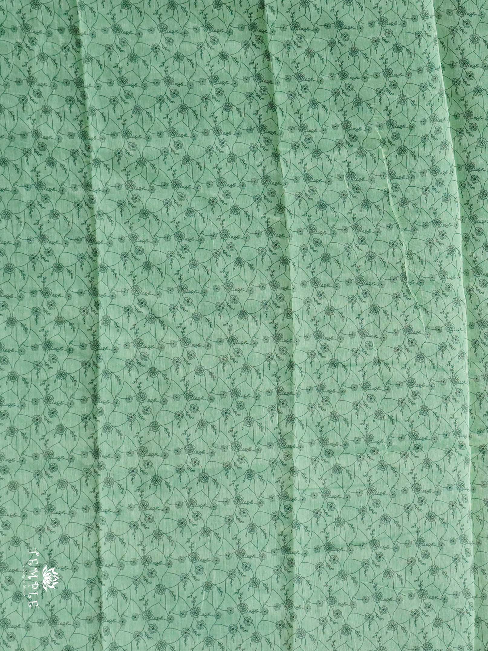 Chanderi Cotton Saree With Mirror Work | TTDS2464