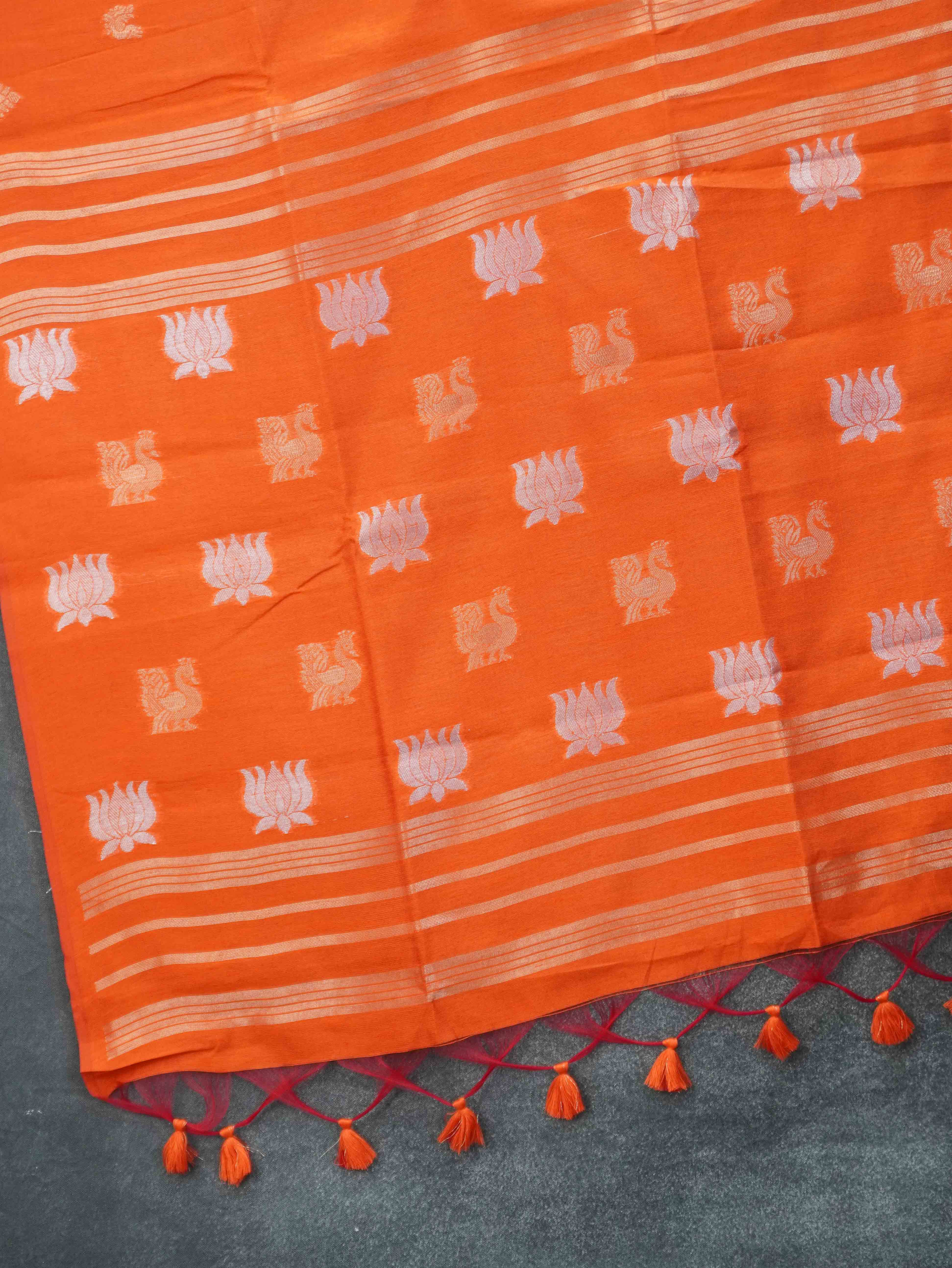 Chanderi Silk Cotton Saree | TTDS3385