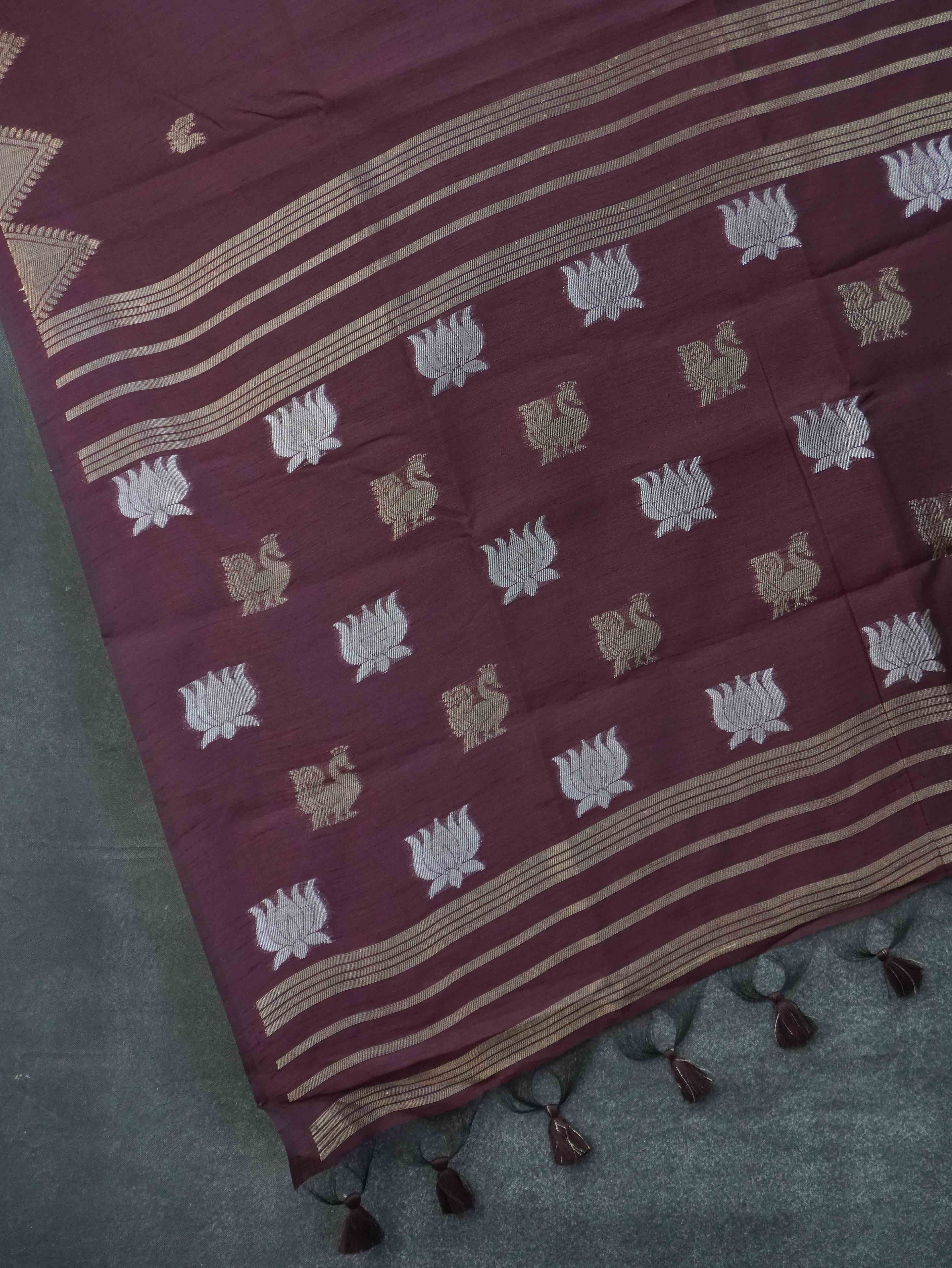 Chanderi Silk Cotton Saree | TTDS3385