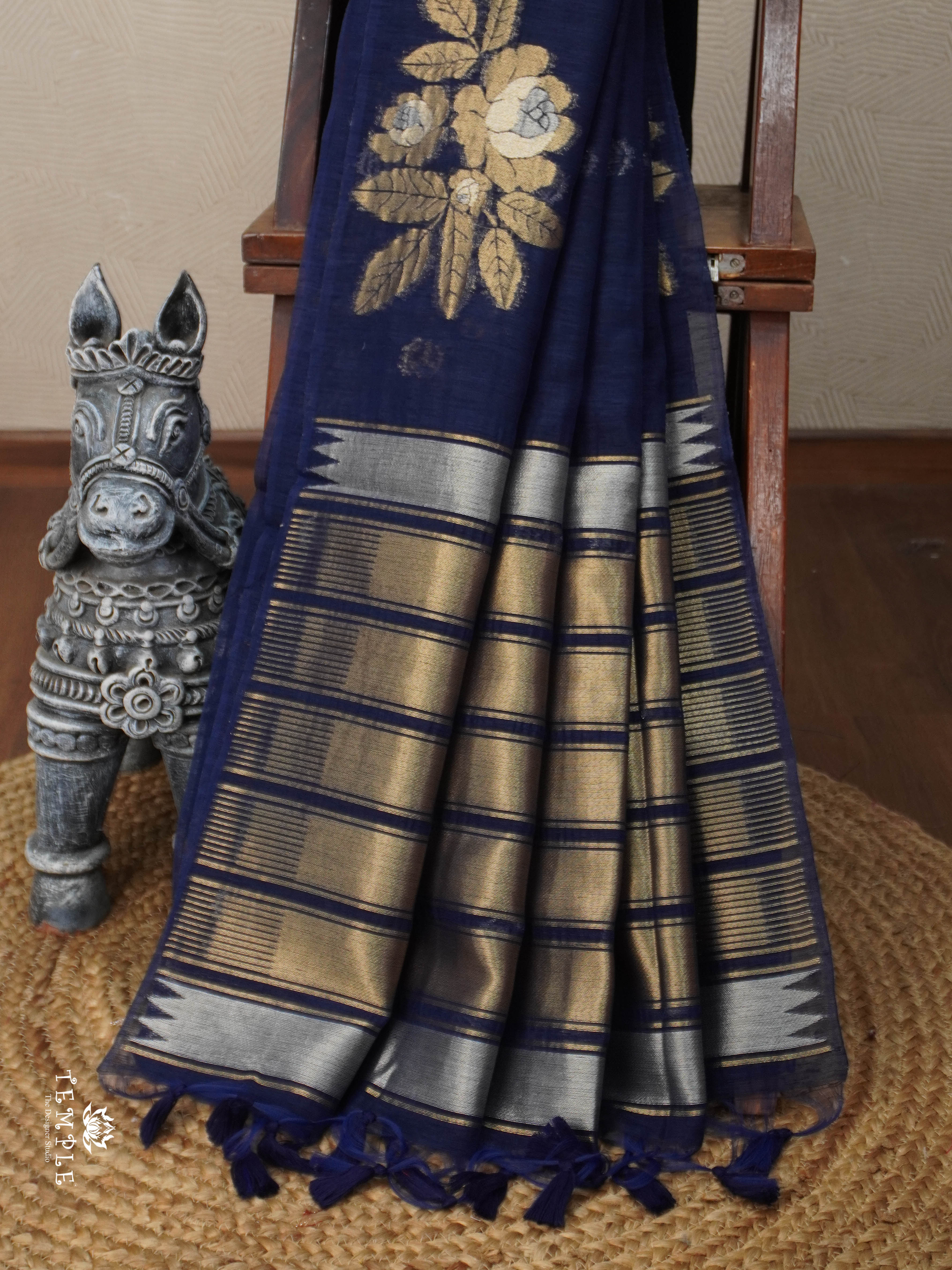 Linen Silk Saree | TTDS2958