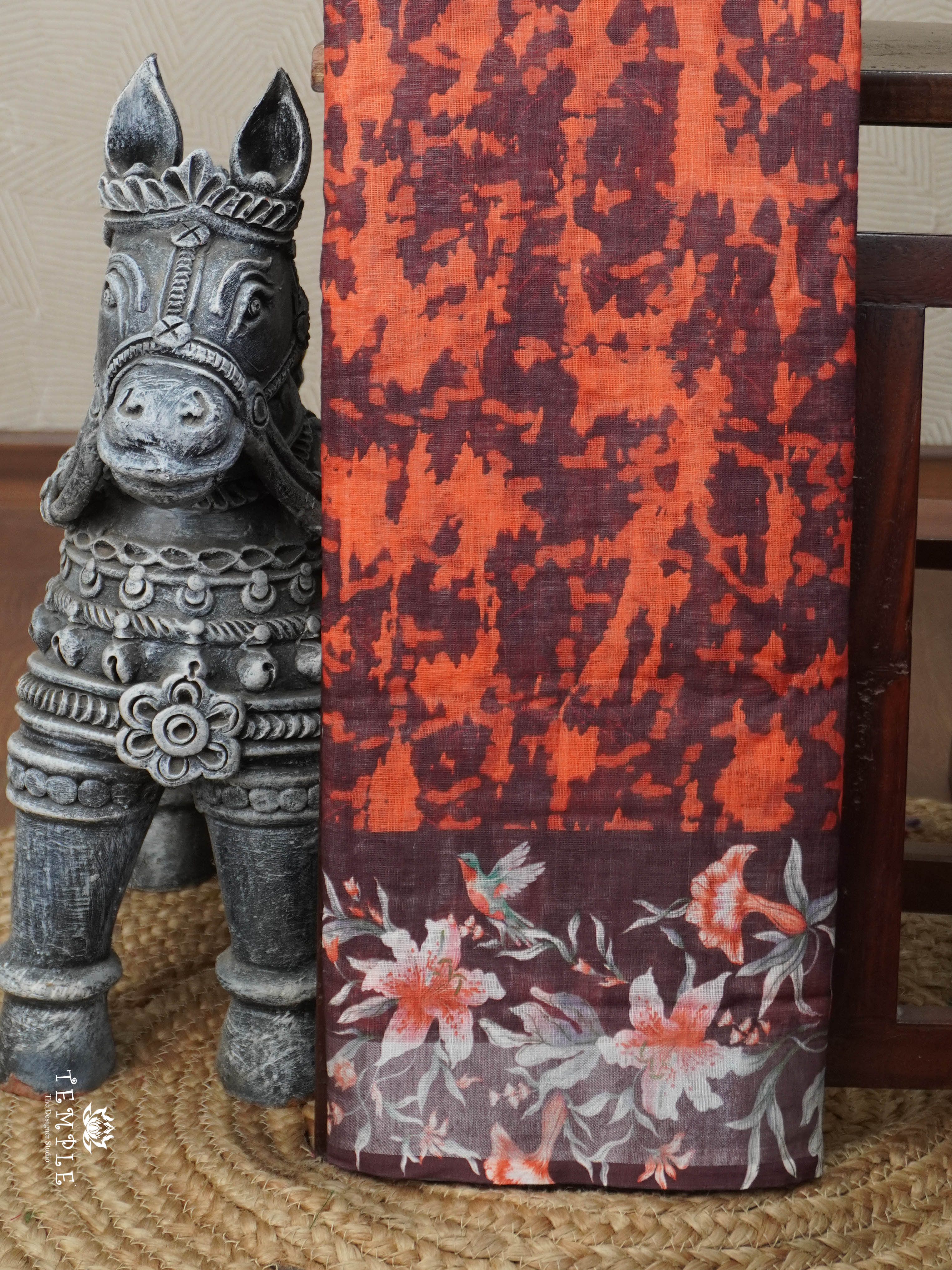 Linen Cotton Saree | TTDS2949