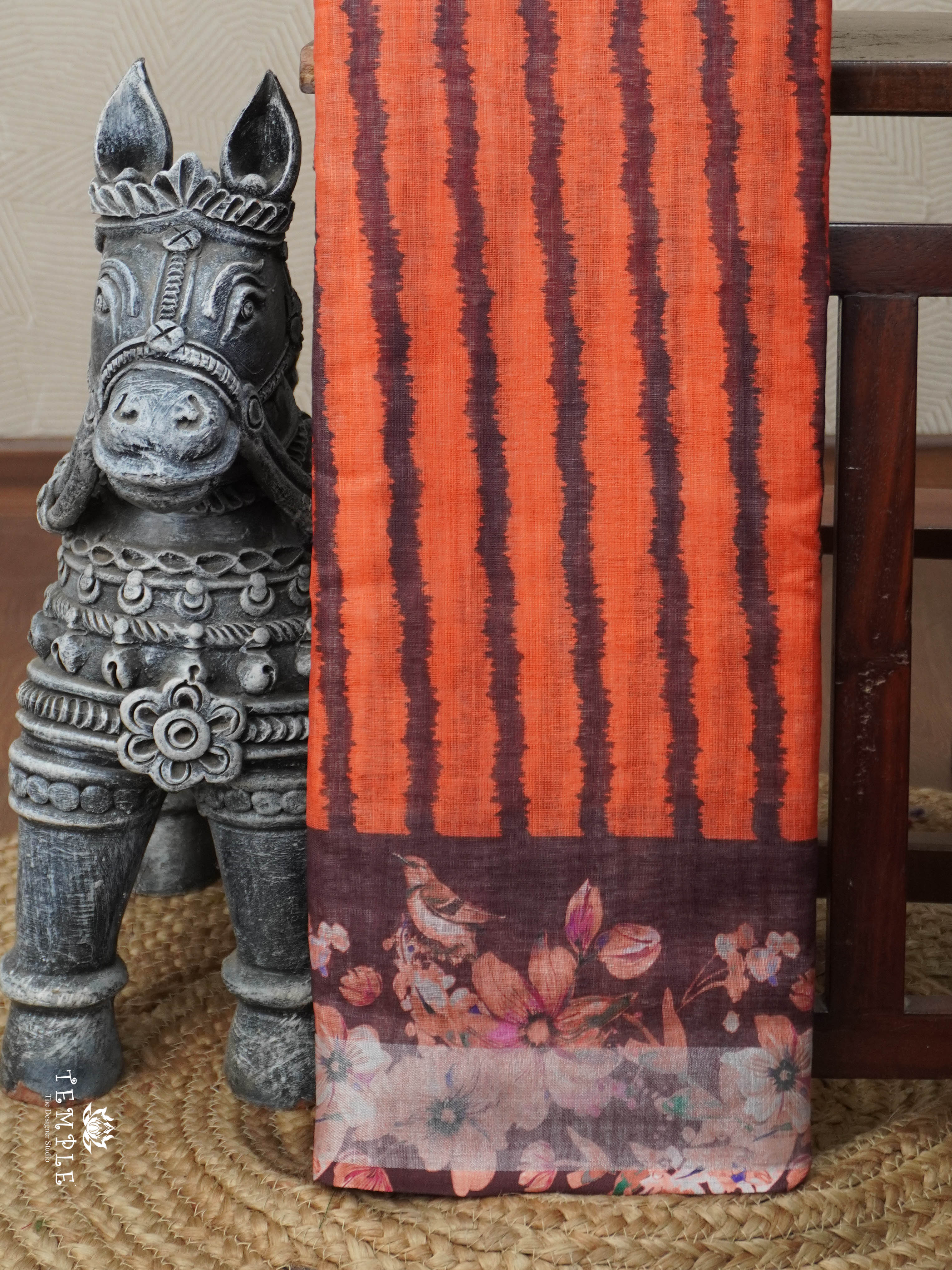 Linen Cotton Saree | TTDS2949