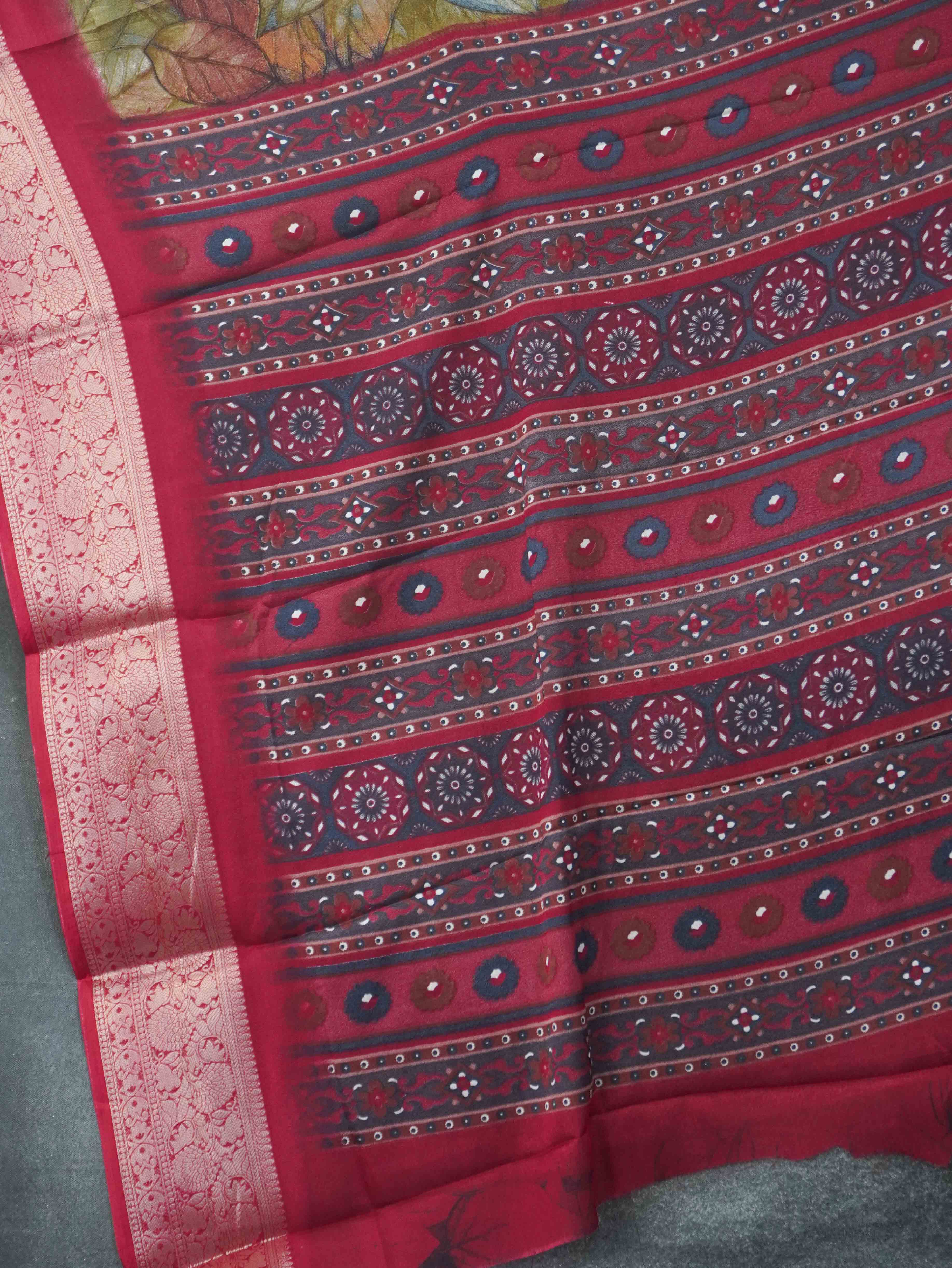 Printed Dola Saree | TTDS3378