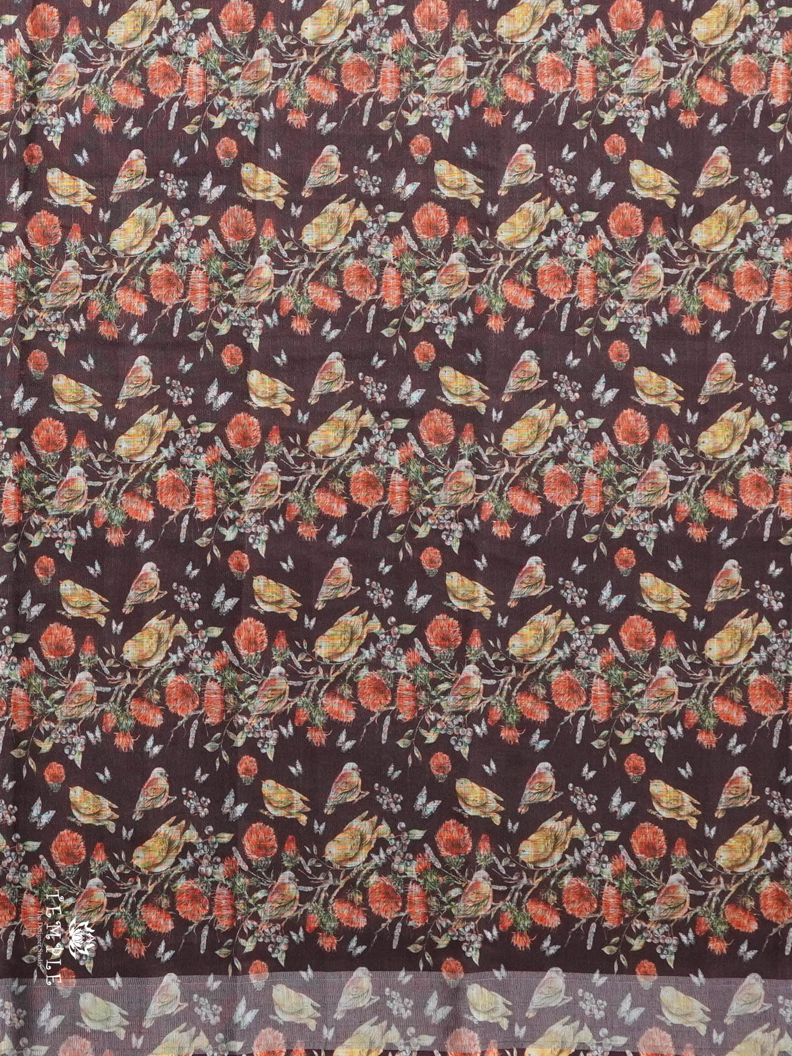 Linen Cotton Saree | TTDS2949