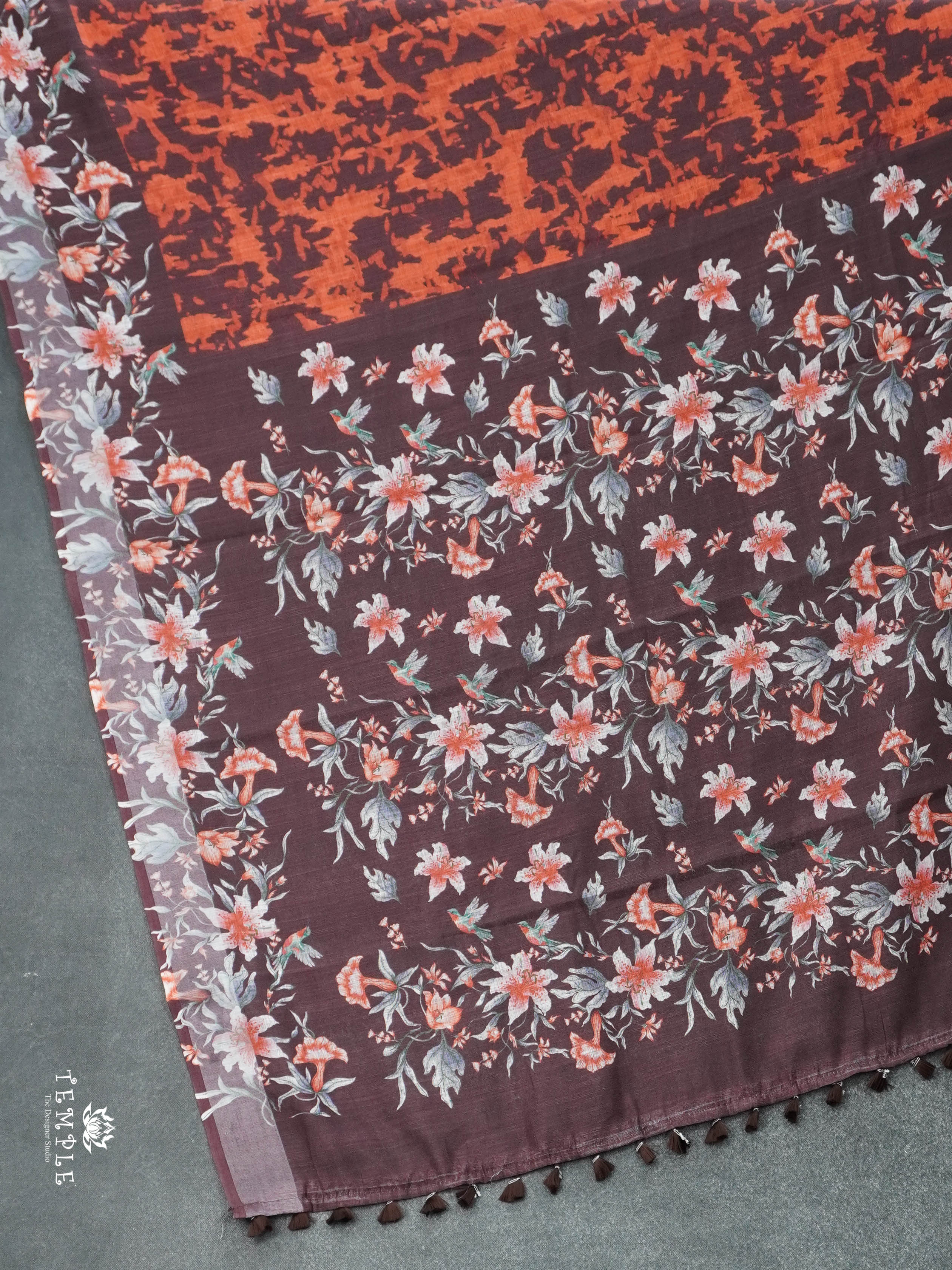 Linen Cotton Saree | TTDS2949