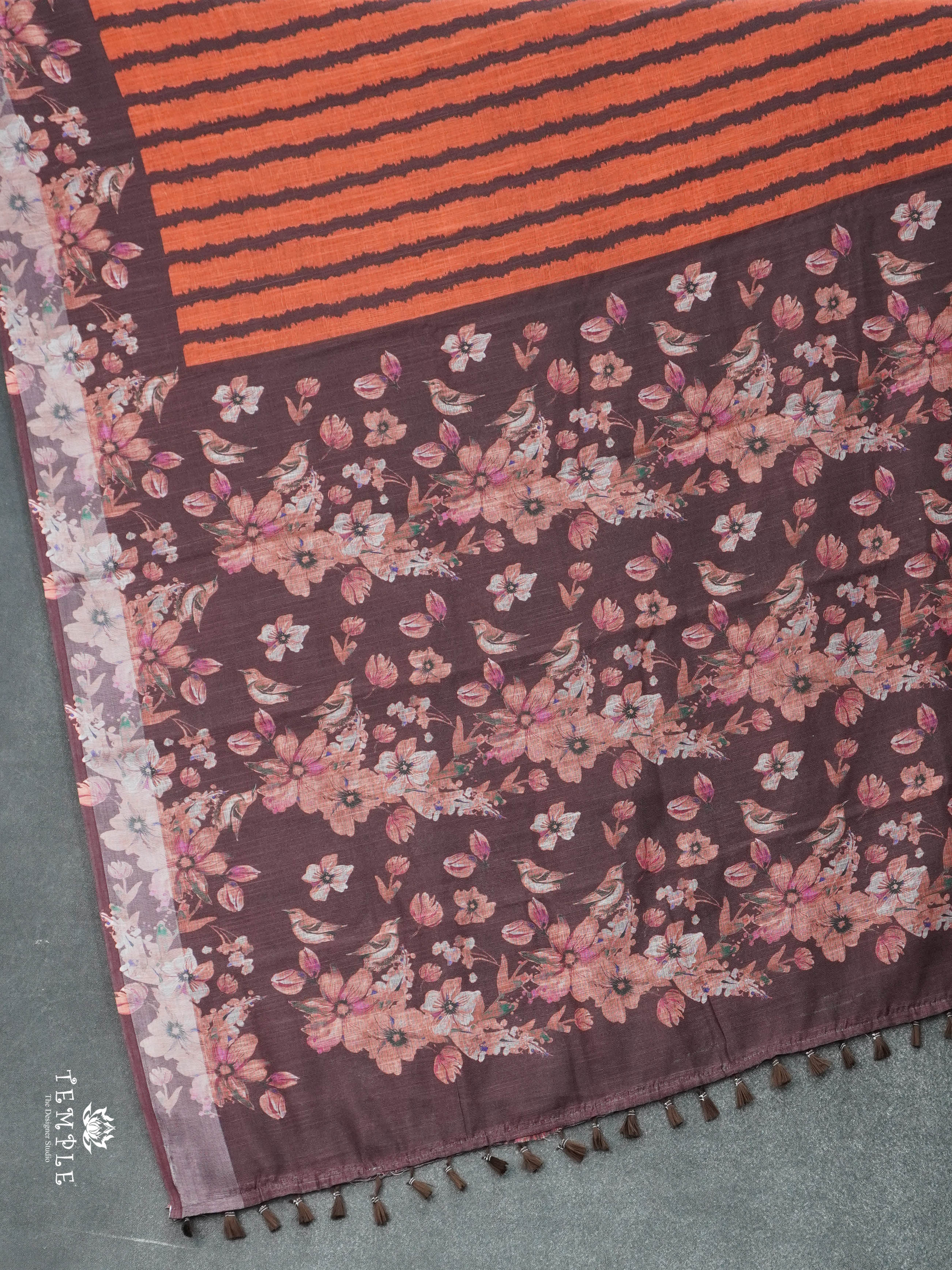 Linen Cotton Saree | TTDS2949