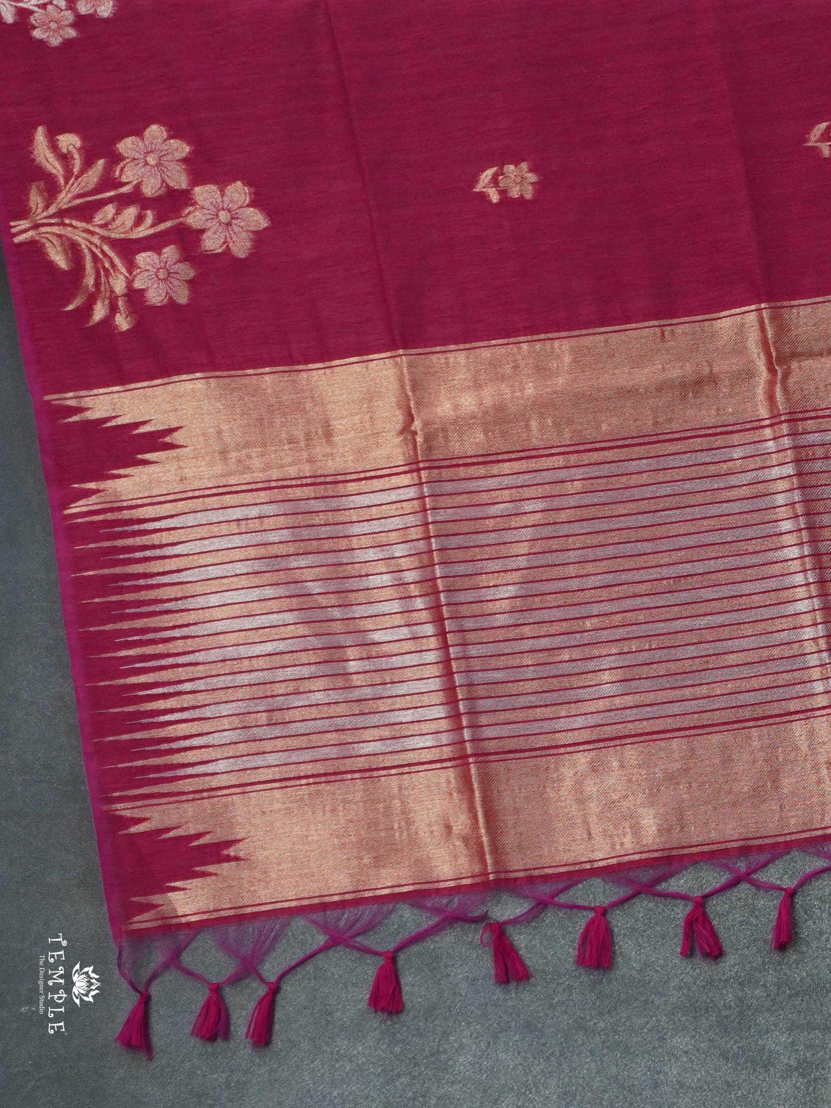 Linen Silk Saree | TTDS2950