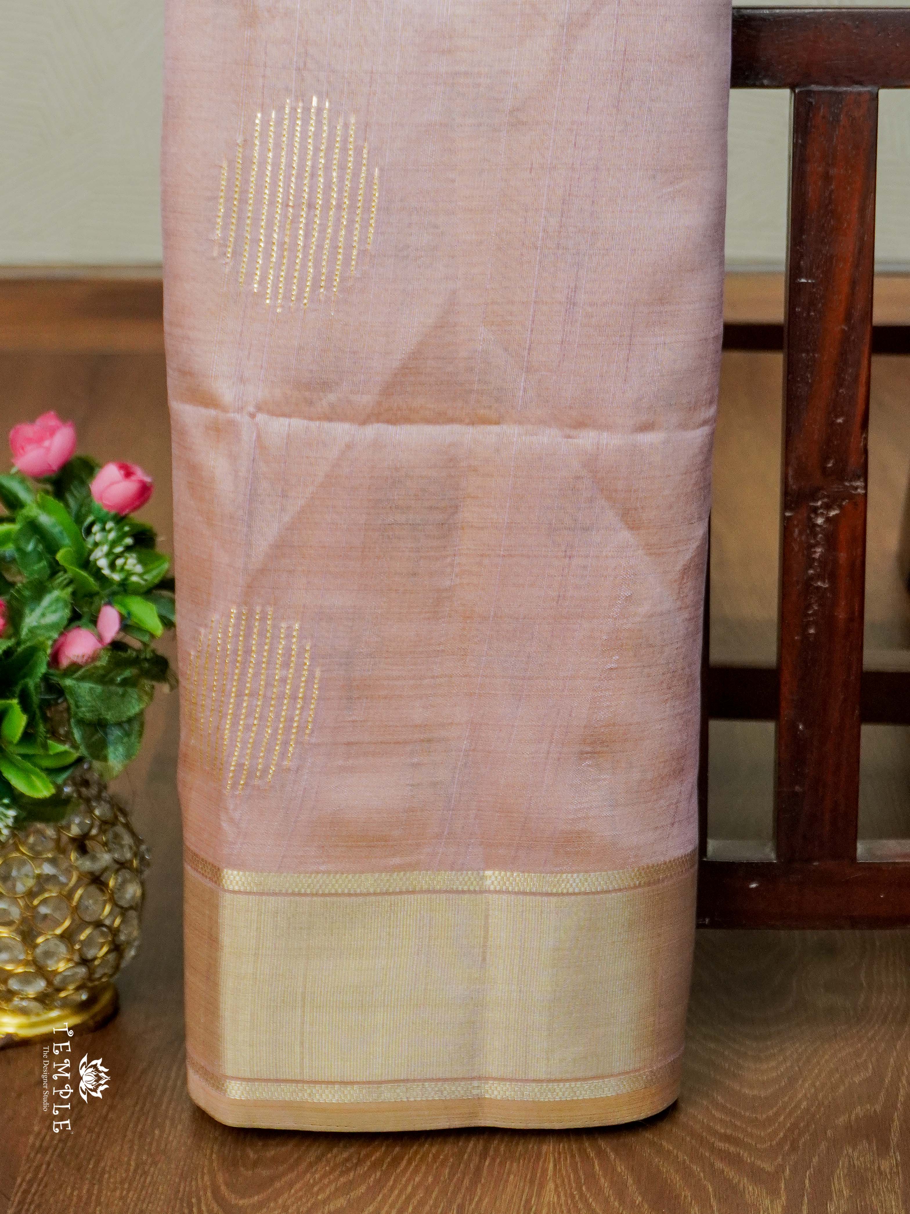 Kosa Silk Saree With Printed Pallu | TTDS2480