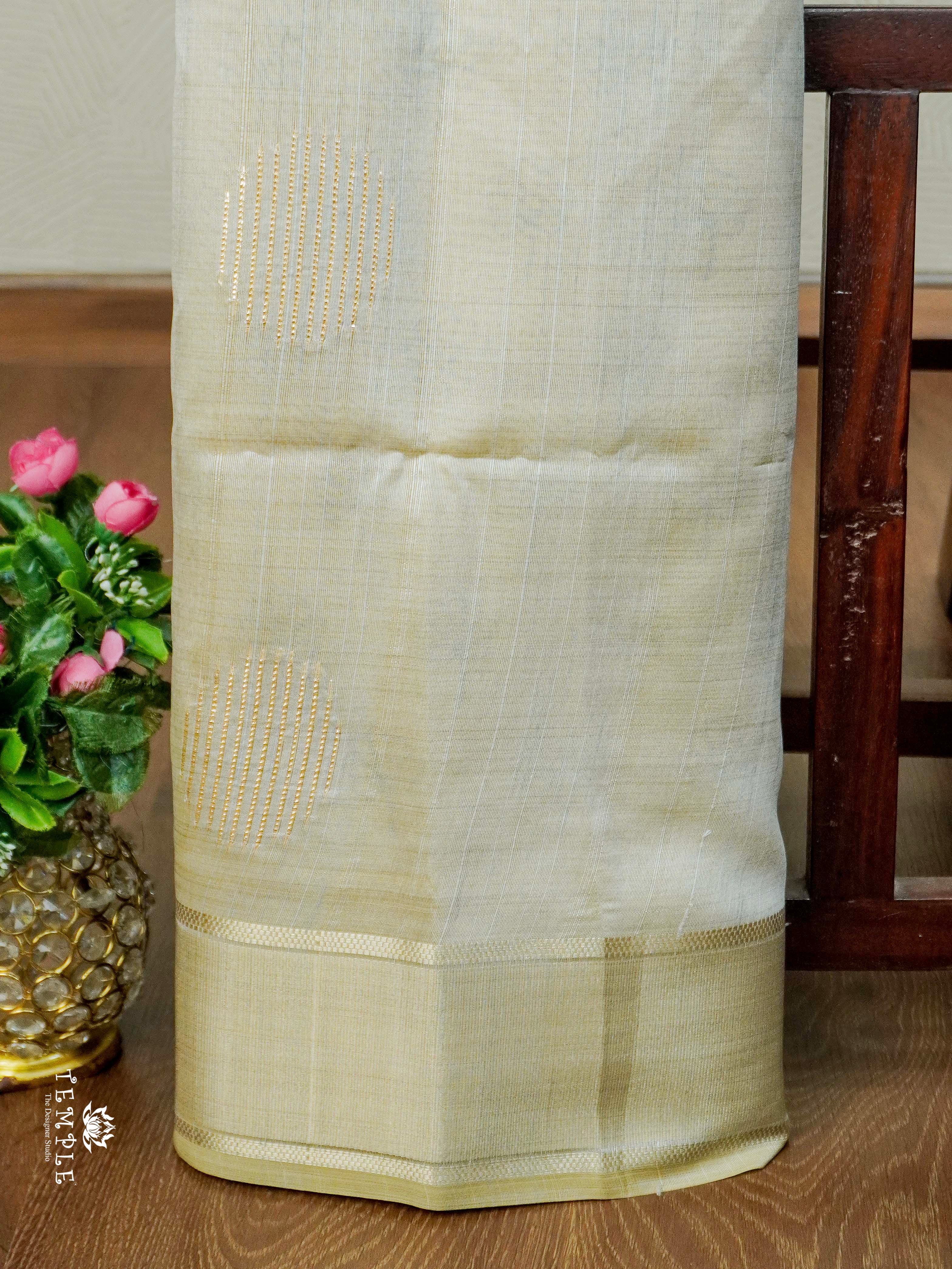 Kosa Silk Saree With Printed Pallu | TTDS2480