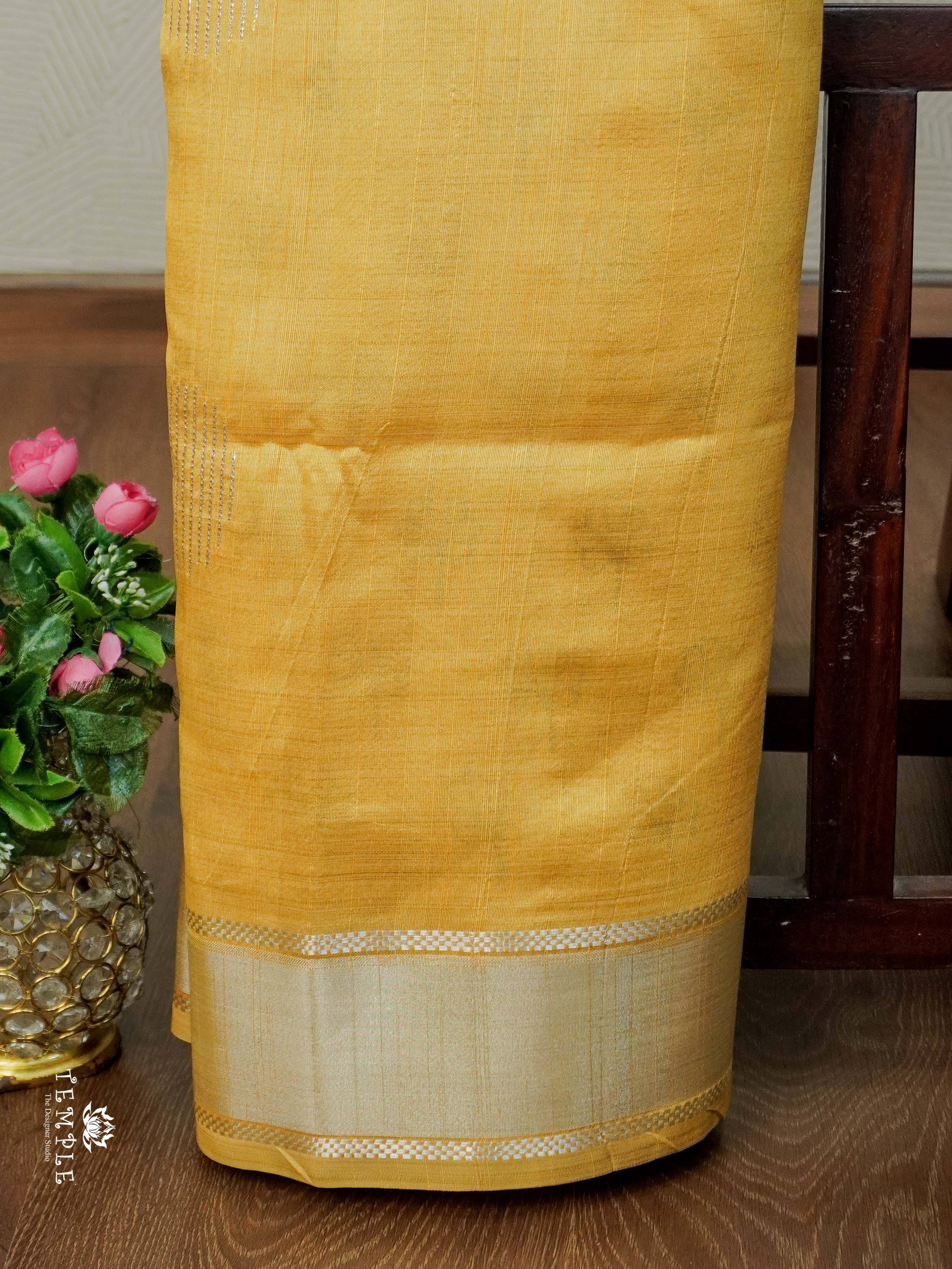 Kosa Silk Saree With Printed Pallu | TTDS2480