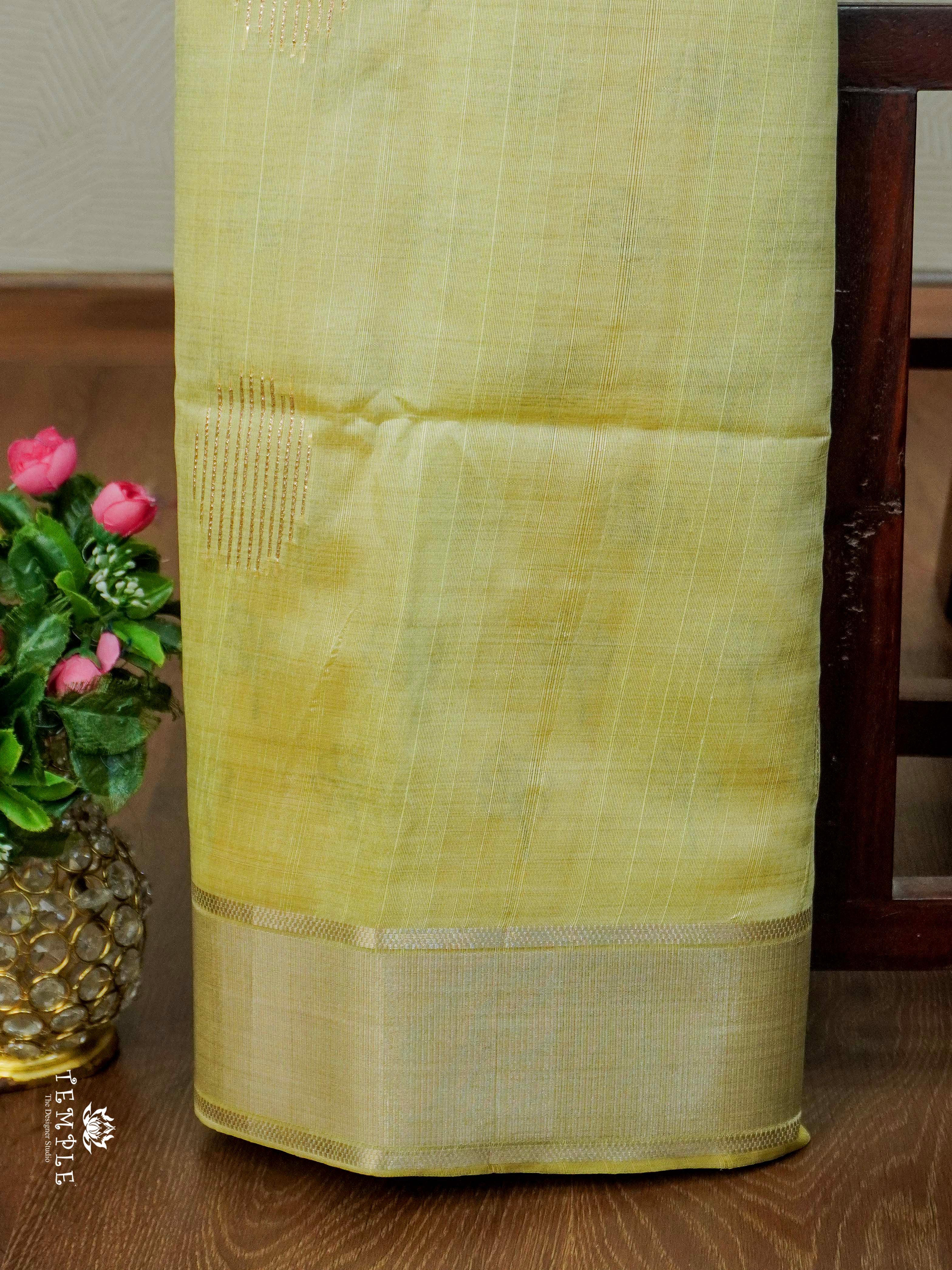 Kosa Silk Saree With Printed Pallu | TTDS2480