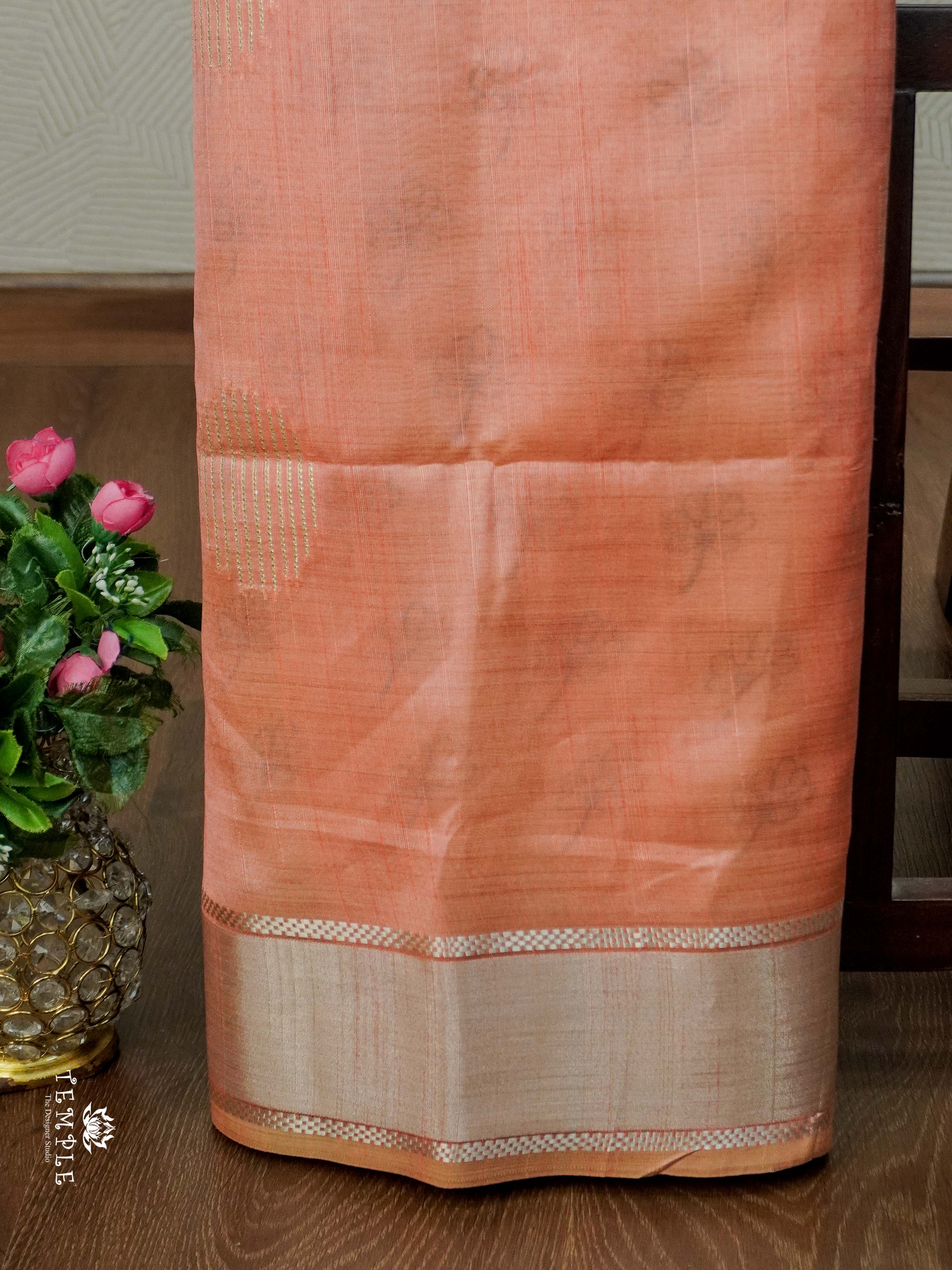 Kosa Silk Saree With Printed Pallu | TTDS2480