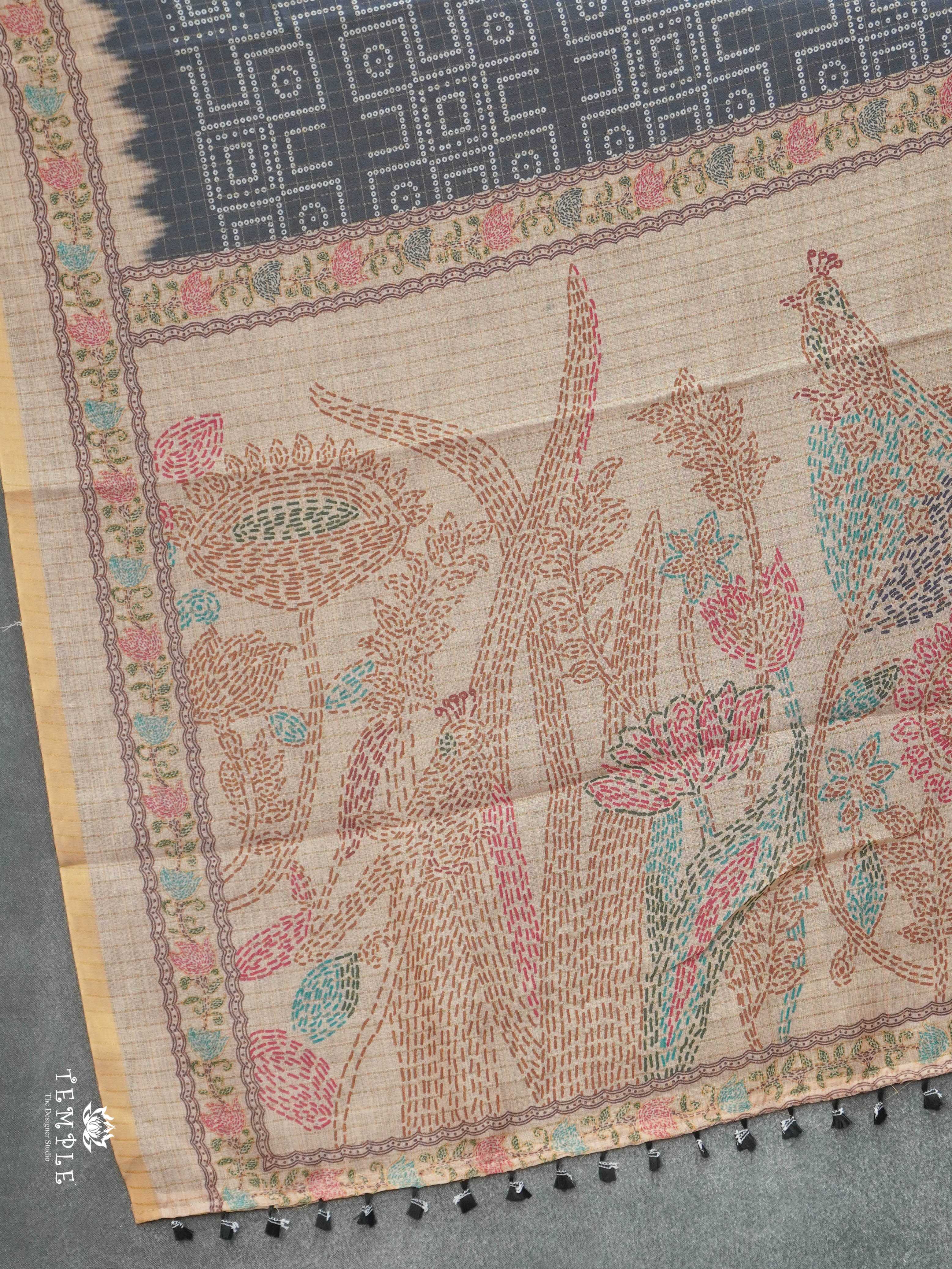 Linen Cotton Saree | TTDS2808