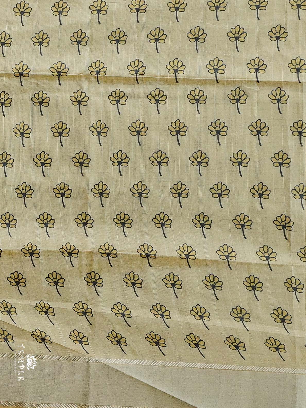 Kosa Silk Saree With Printed Pallu | TTDS2480