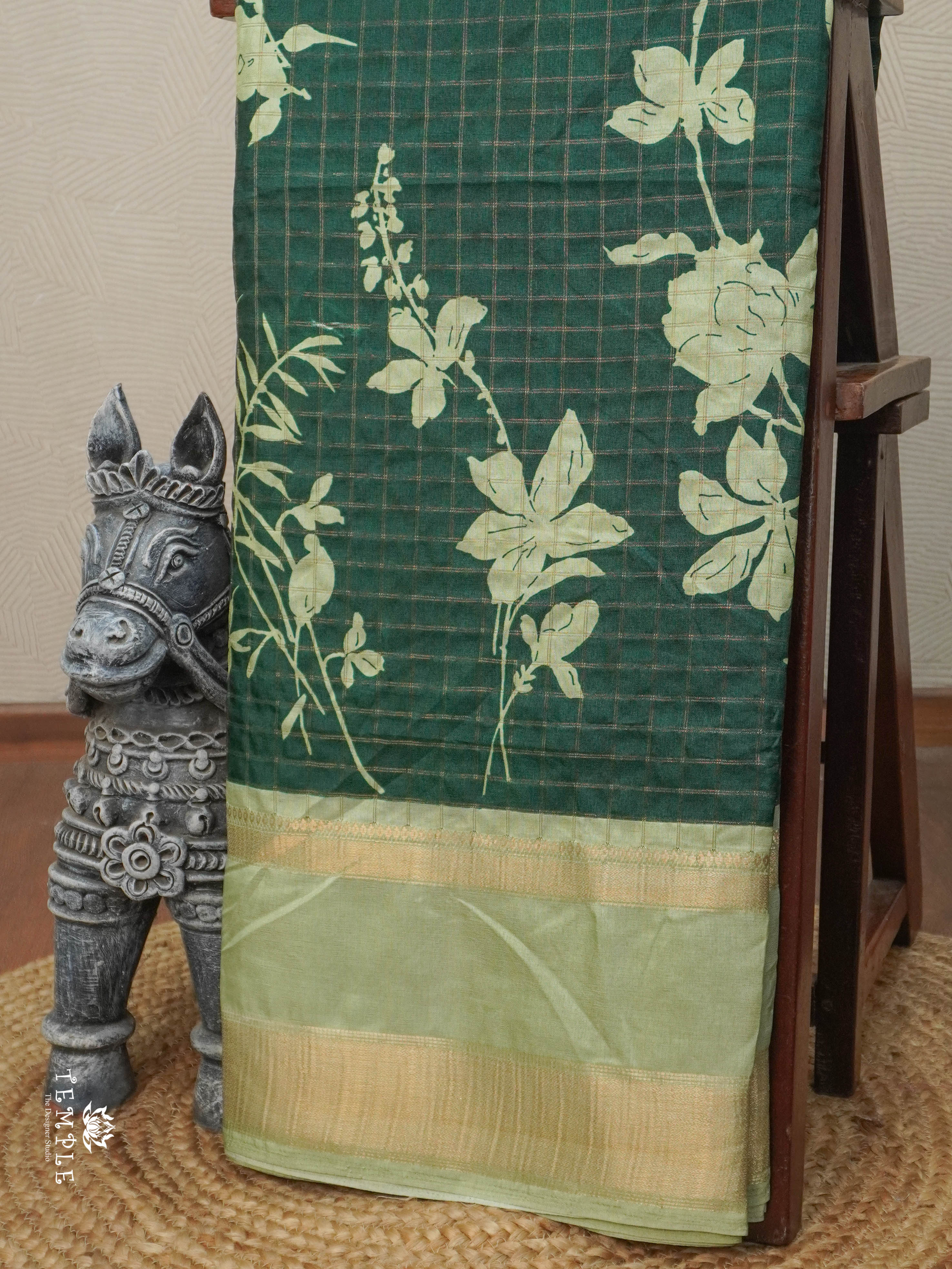 Fancy Checked Saree | TTDS2957