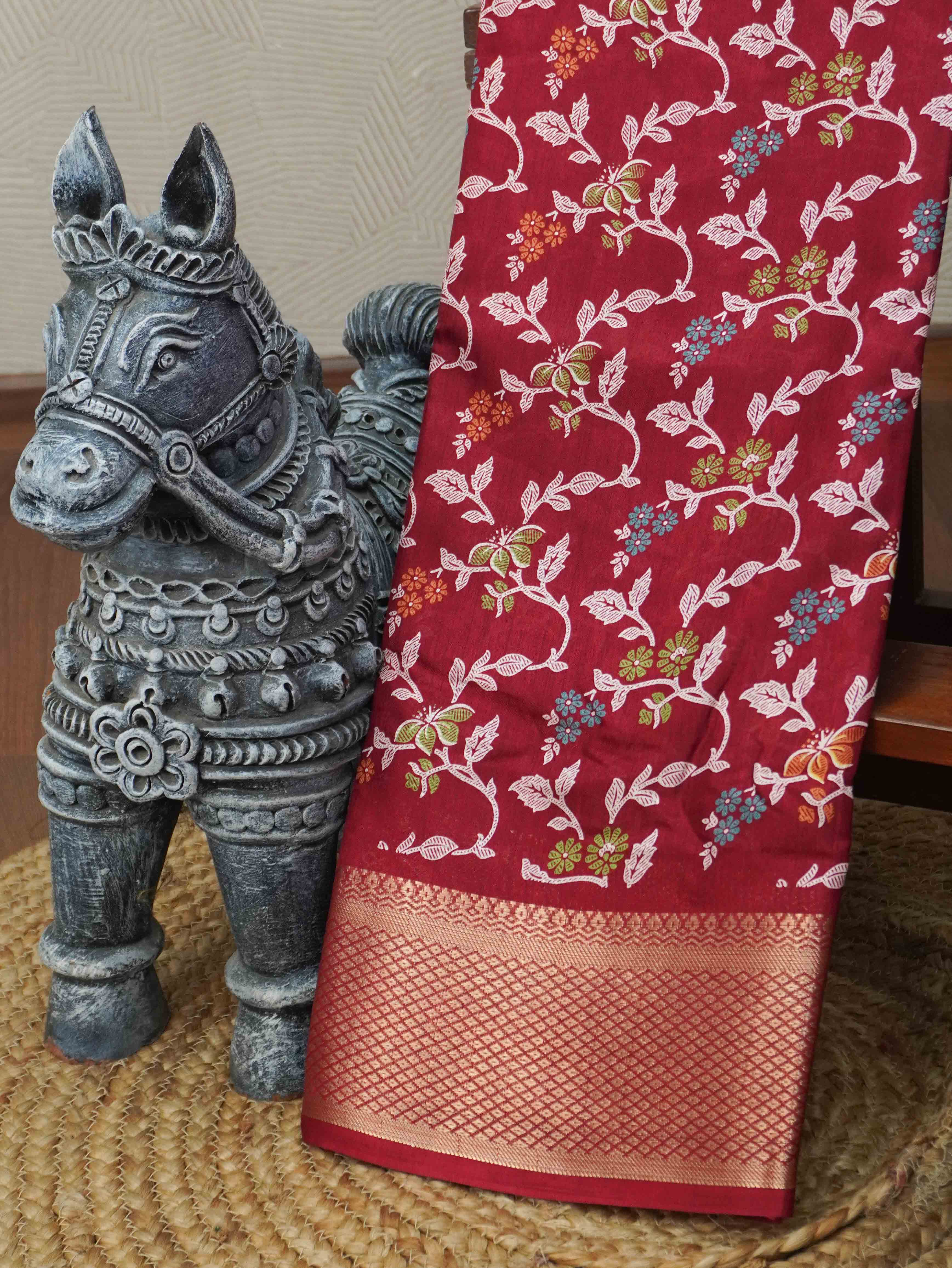 Printed Dola Saree | TTDS3394