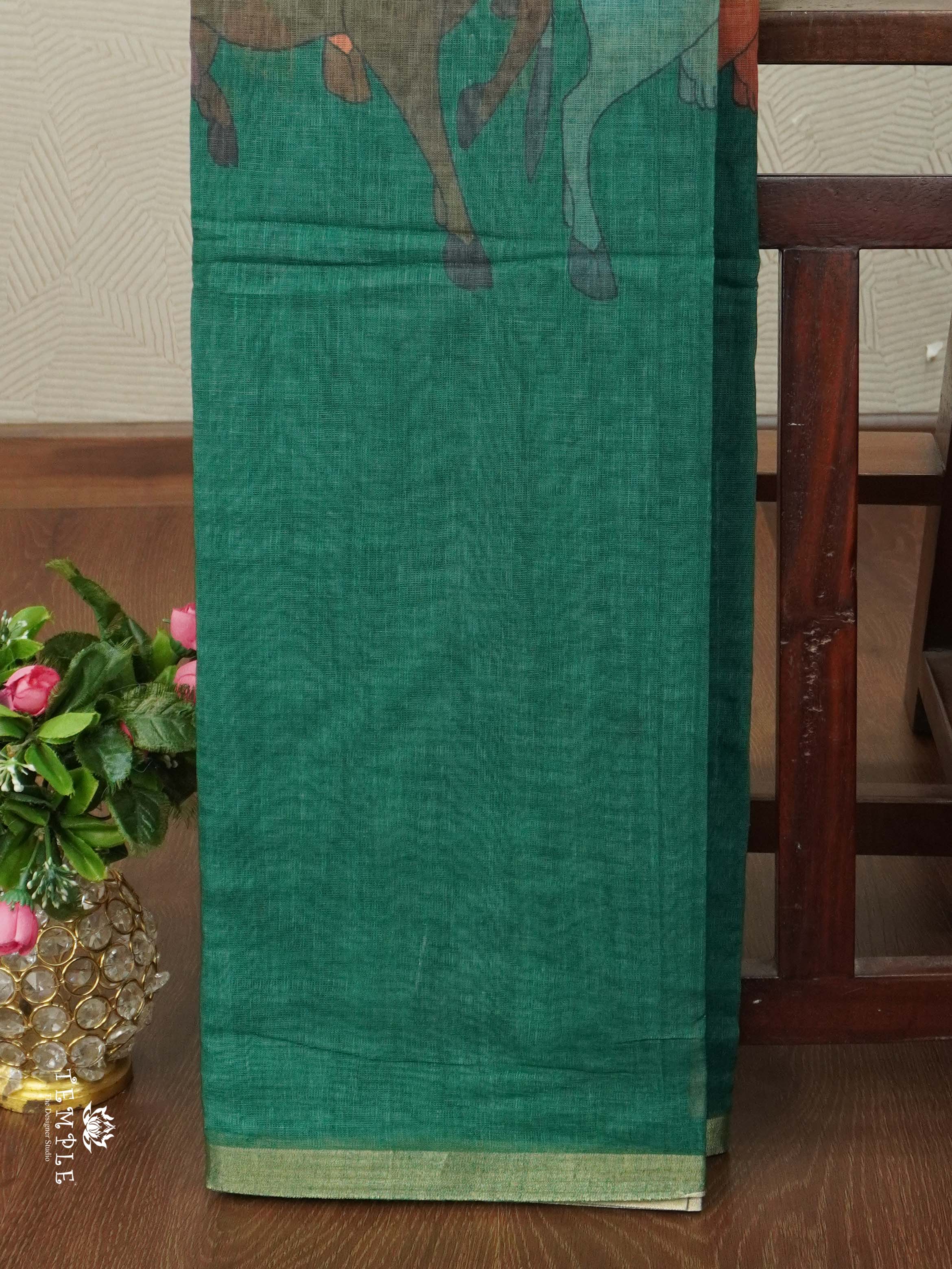 Linen Cotton Saree | TTDS2466