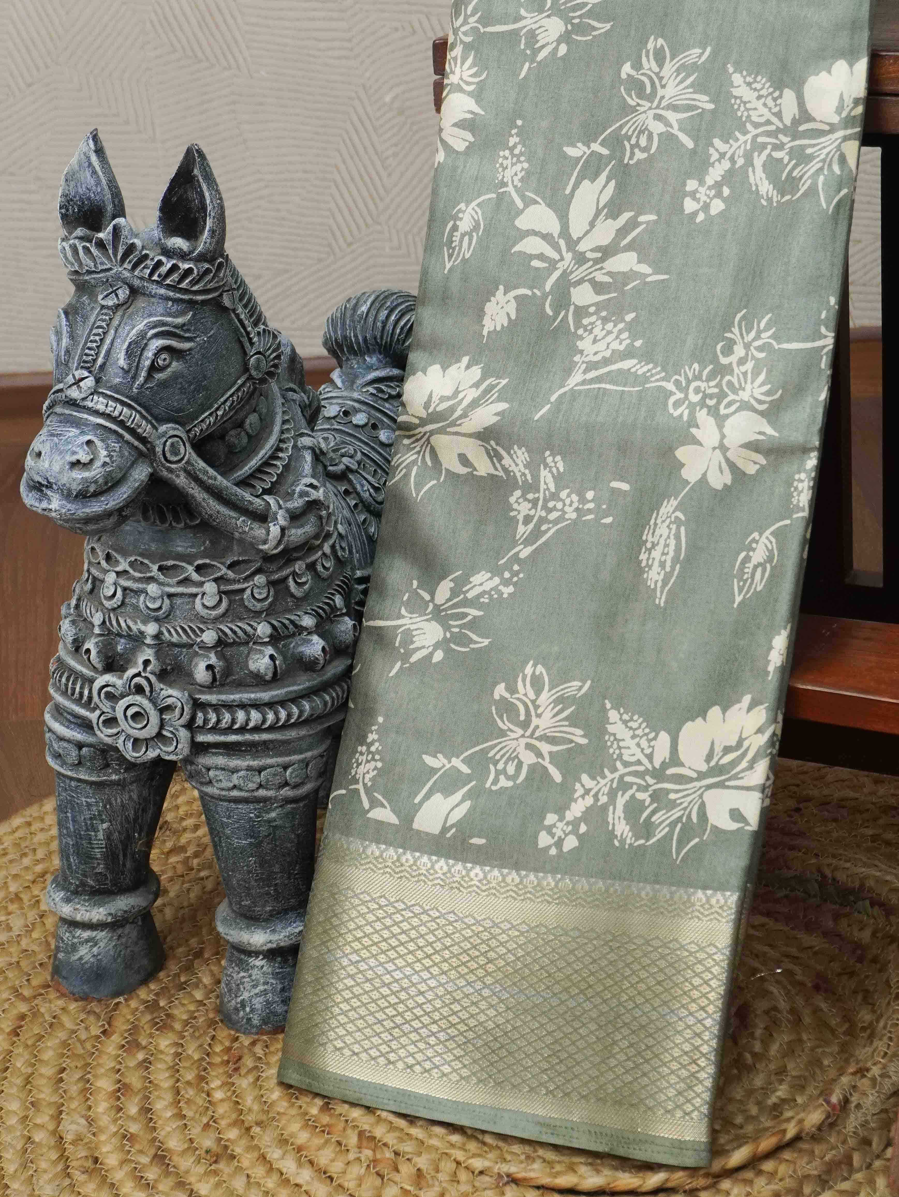 Printed Dola Saree | TTDS3395