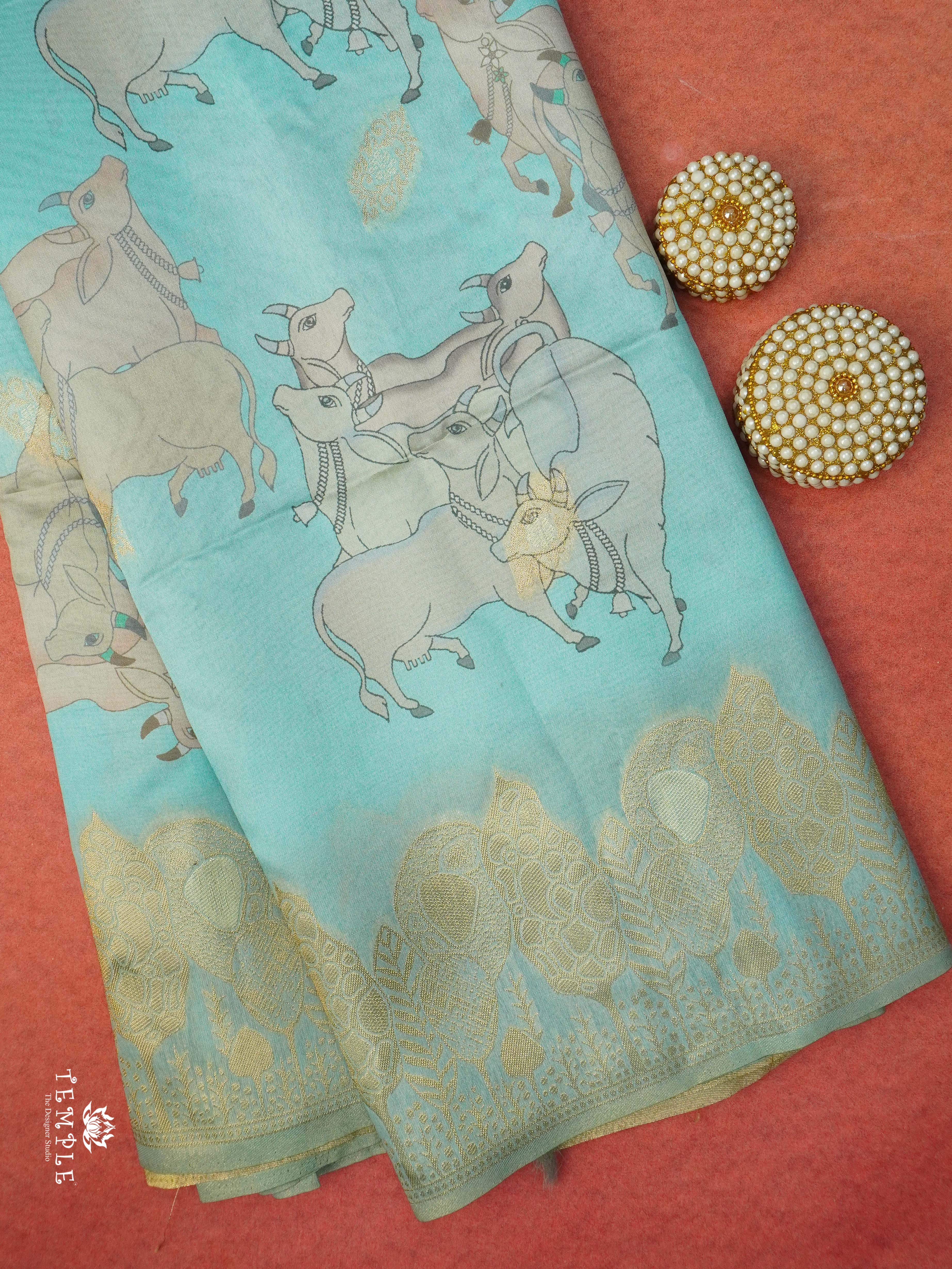 Pichwai Printed Banarasi Saree | TTDS2469